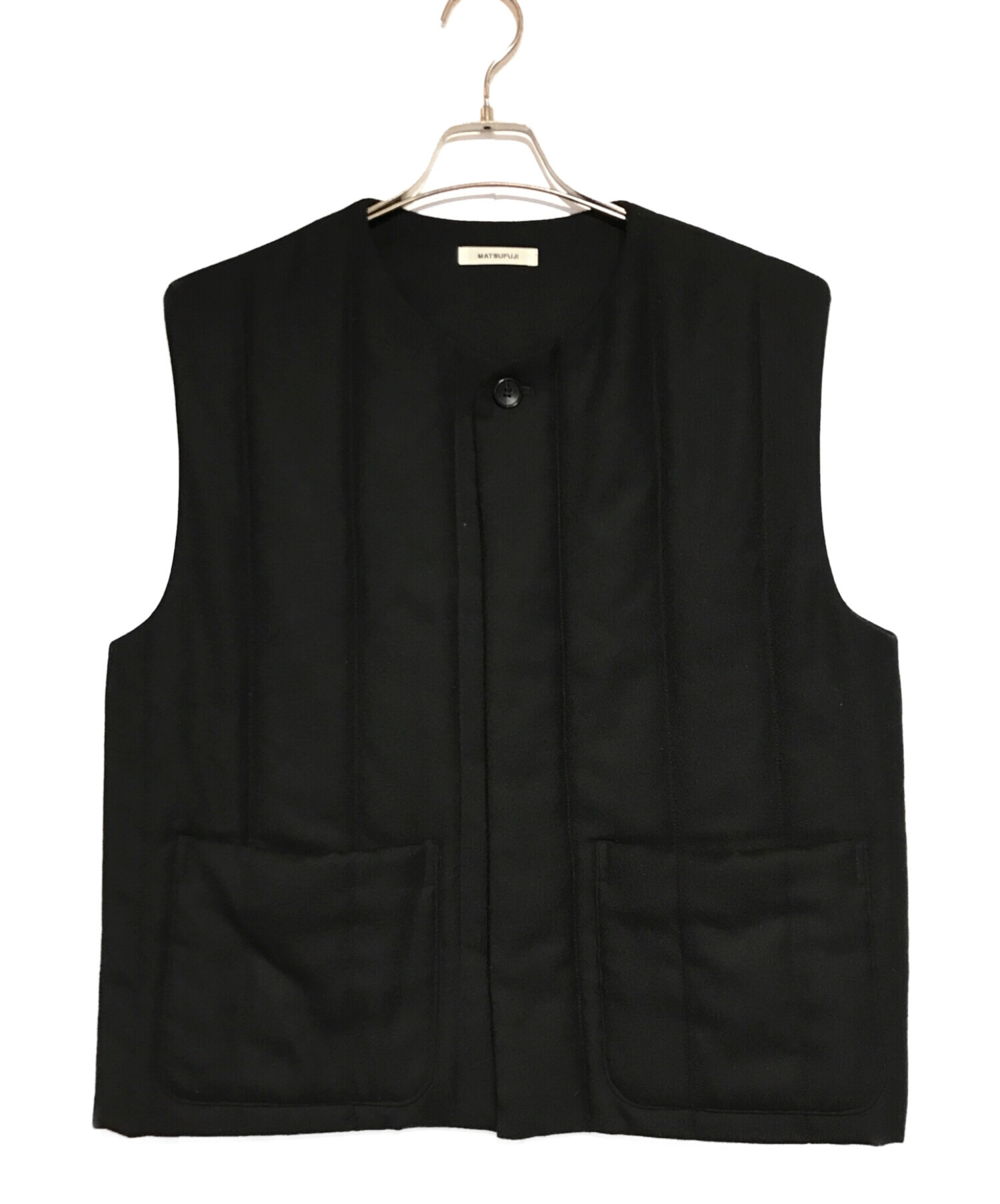 中古・古着通販】MATSUFUJI (マツフジ) Wool Stripe Quilted Vest ...