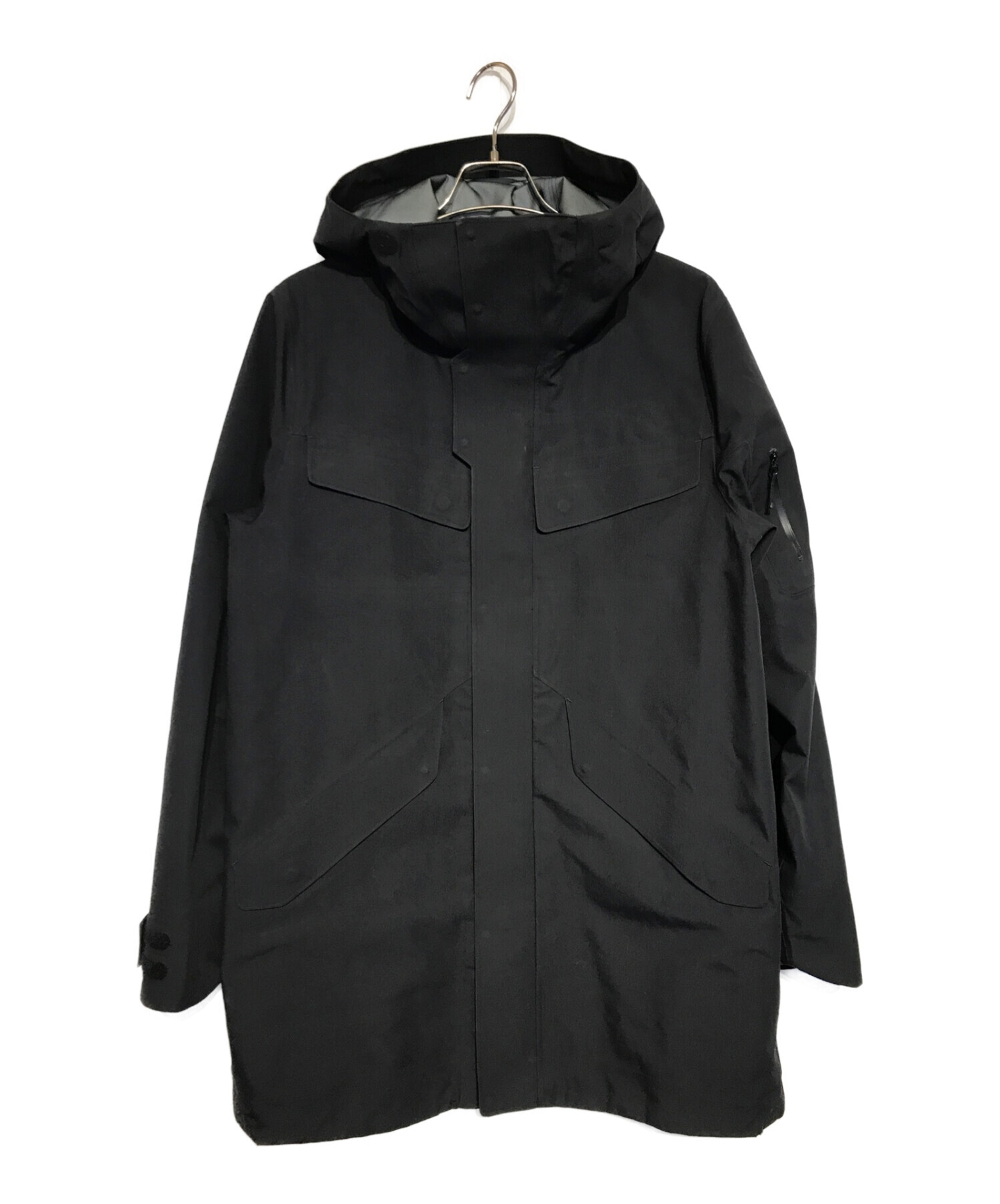 中古・古着通販】GOLDWIN (ゴールドウイン) HOODED GTX COAT ブラック サイズ:L｜ブランド・古着通販  トレファク公式【TREFAC FASHION】スマホサイト