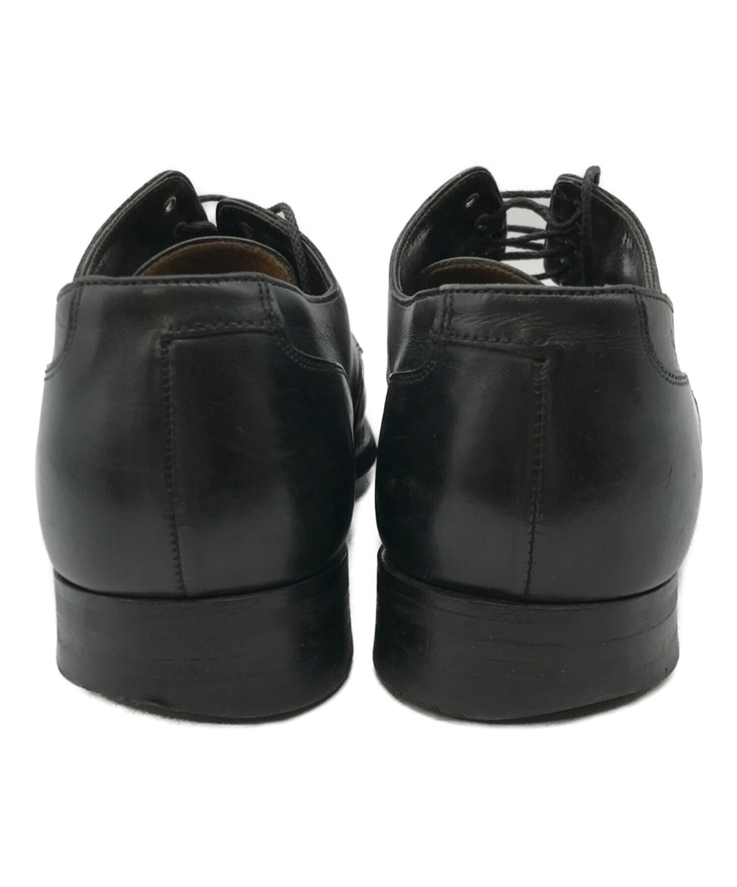 PAUL SMITH (ポールスミス) Crockett & Jones (クロケット＆ジョーンズ) Vチップレザーシューズ ブラック サイズ:UK7  1/2