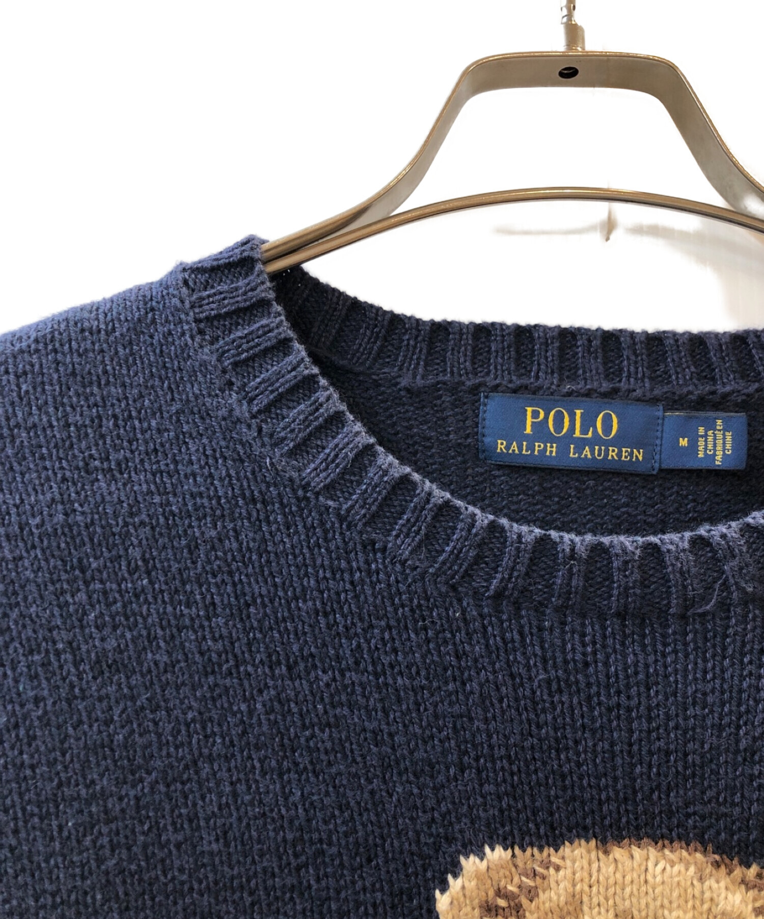 中古・古着通販】POLO RALPH LAUREN (ポロ・ラルフローレン) ポロベア-ニット ネイビー サイズ:M｜ブランド・古着通販  トレファク公式【TREFAC FASHION】スマホサイト