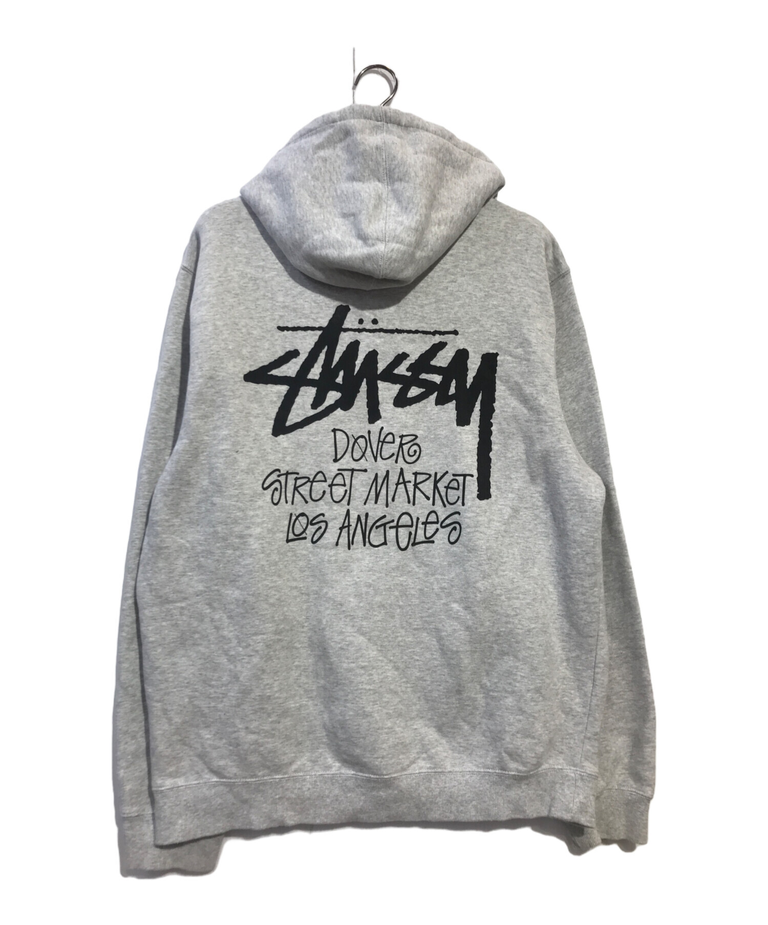 stussy (ステューシー) DOVER STREET MARKET (ドーバー ストリート マーケット) プルオーバーパーカー グレー サイズ:XL