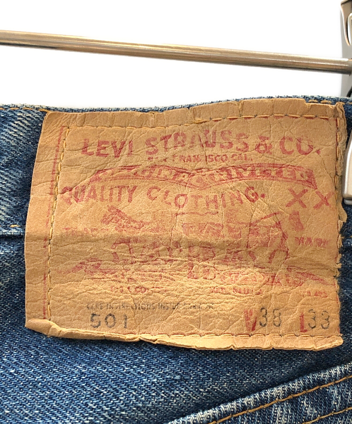 LEVI'S (リーバイス) 66前期デニムパンツ インディゴ サイズ:W38×L33