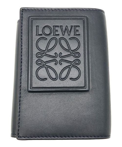 中古・古着通販】LOEWE (ロエベ) トライフォールドウォレット ネイビー