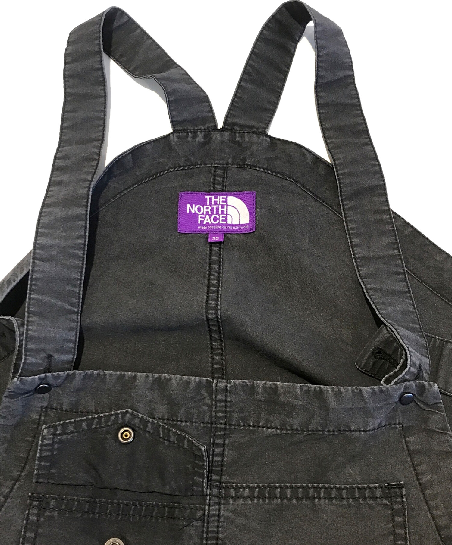 中古・古着通販】THE NORTHFACE PURPLELABEL (ザ・ノースフェイス パープルレーベル) Indigo Mountain Wind  Overalls ブラック サイズ:32｜ブランド・古着通販 トレファク公式【TREFAC FASHION】スマホサイト