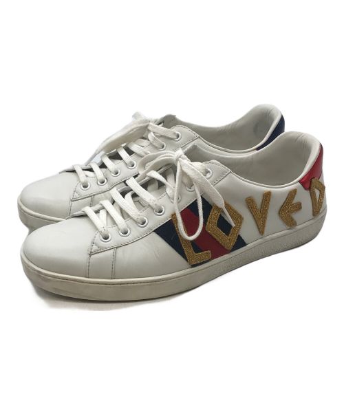 中古・古着通販】GUCCI (グッチ) クルーズコレクション エースエンブロイダリースニーカー ホワイト サイズ:9｜ブランド・古着通販  トレファク公式【TREFAC FASHION】スマホサイト