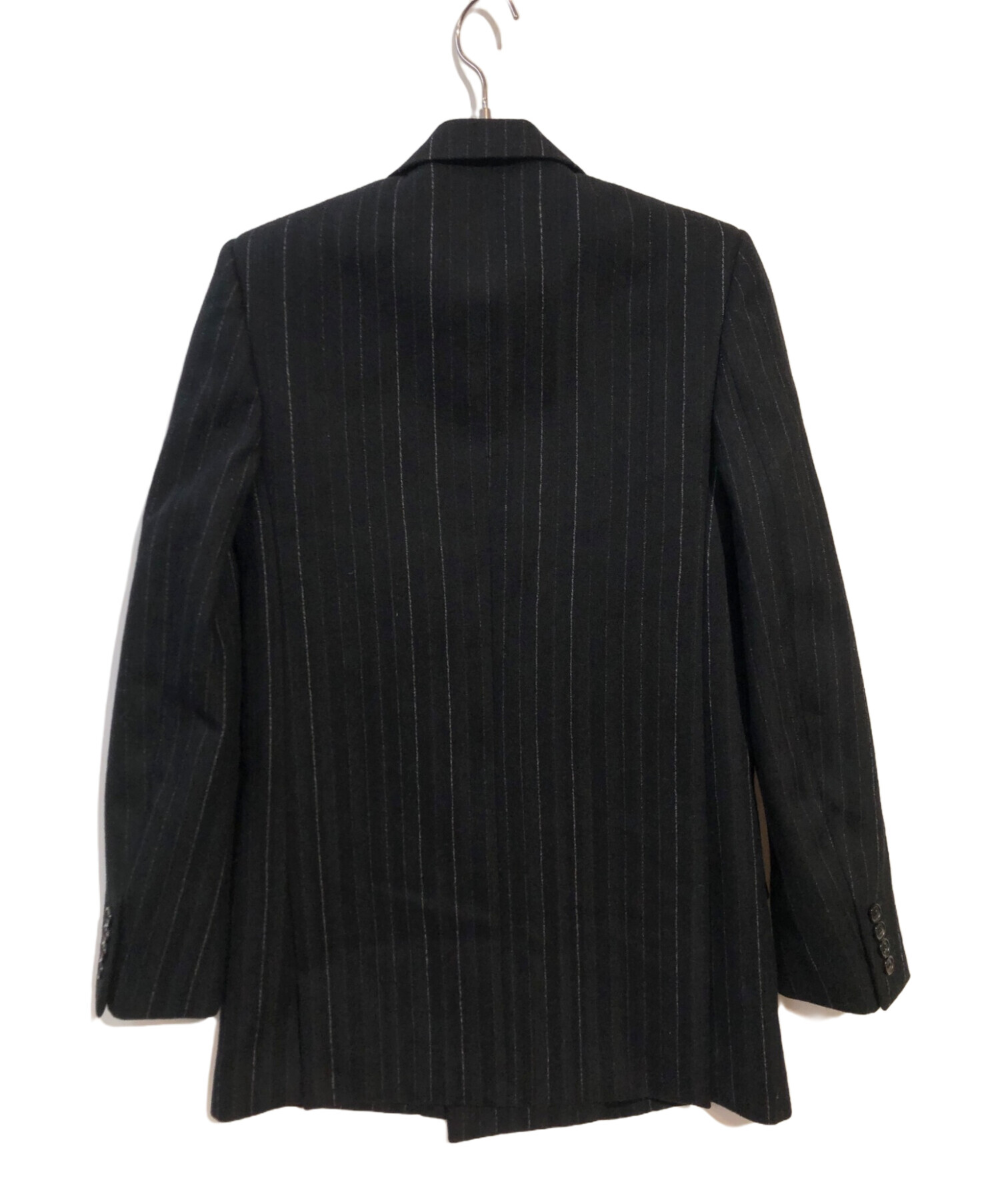 中古・古着通販】Saint Laurent Paris (サンローランパリ) ストライプ ダブルブレストジャケット ブラック サイズ:44｜ブランド・ 古着通販 トレファク公式【TREFAC FASHION】スマホサイト