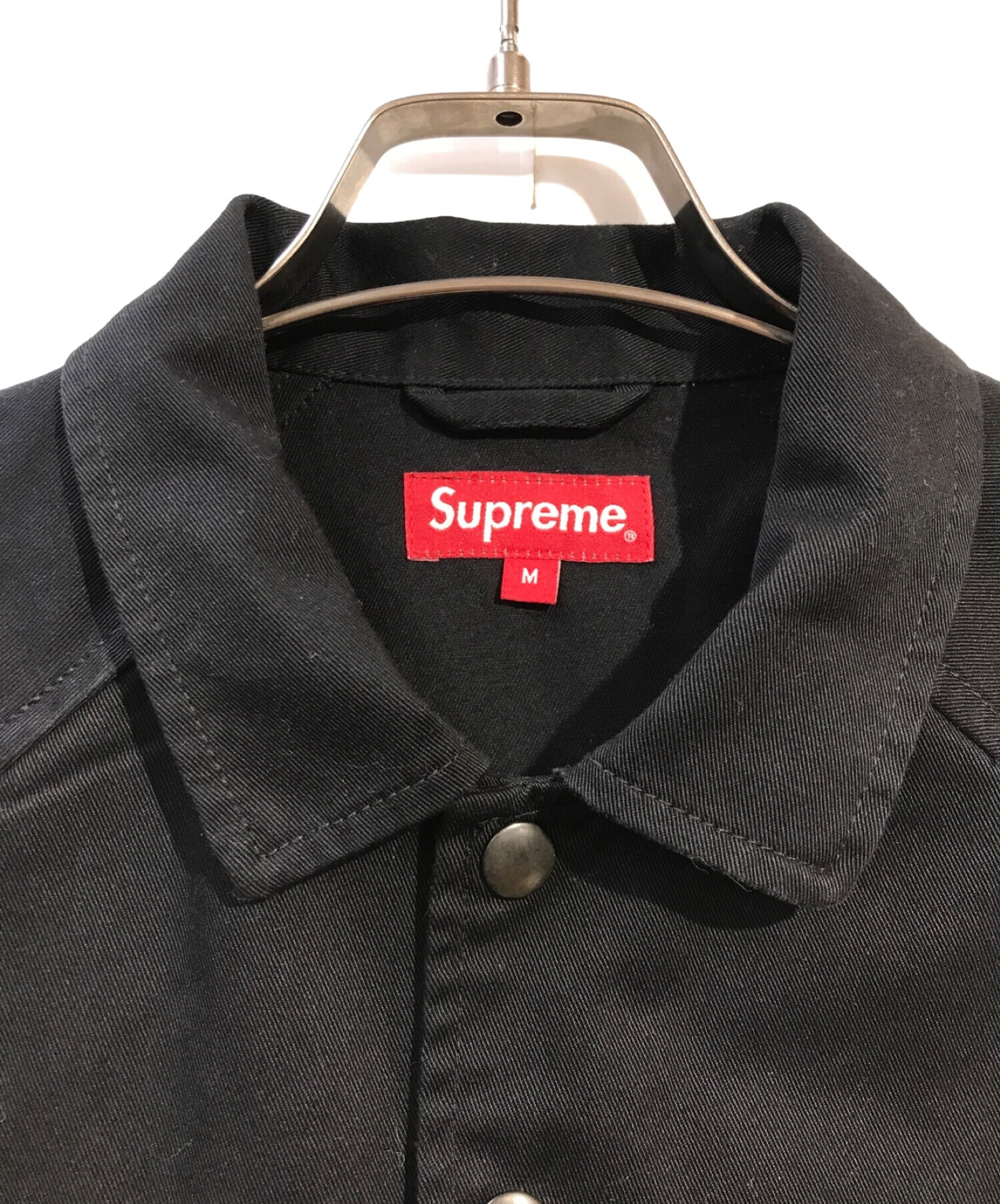 中古・古着通販】Supreme (シュプリーム) ANTIHERO (アンタイヒーロー) Snap Front Twill Jacket ブラック  サイズ:M｜ブランド・古着通販 トレファク公式【TREFAC FASHION】スマホサイト