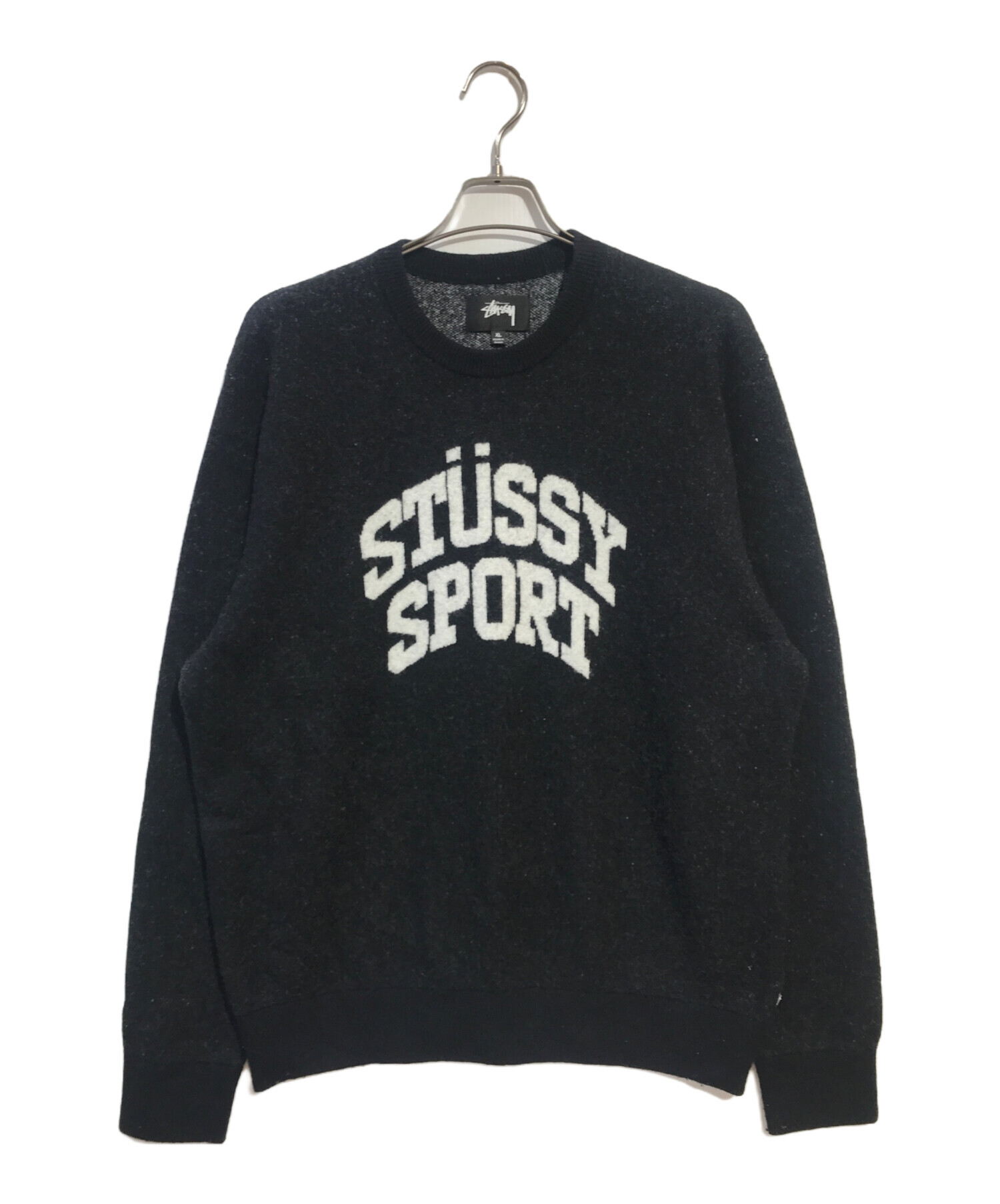 中古・古着通販】stussy (ステューシー) STUSSY SPORT カシミヤ混ニットセーター ブラック サイズ:XL｜ブランド・古着通販  トレファク公式【TREFAC FASHION】スマホサイト