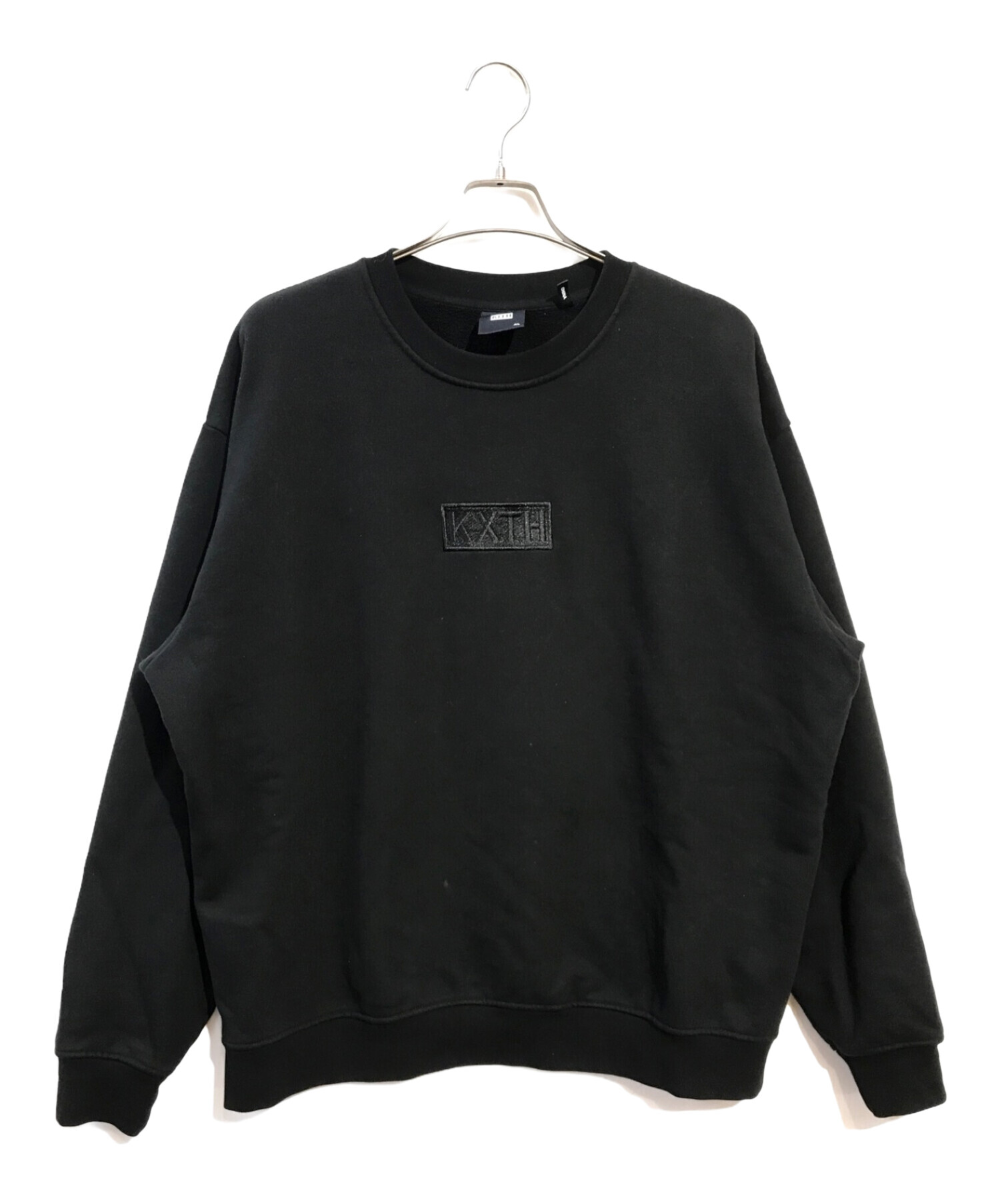 KITH (キス) KXTHボックスロゴスウェット ブラック サイズ:XL