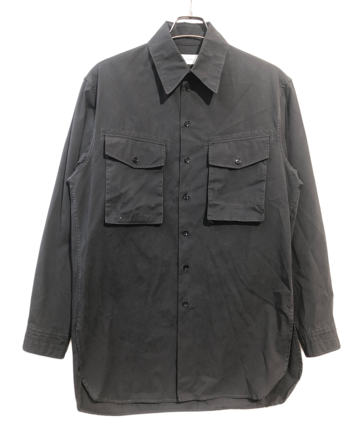 中古・古着通販】LEMAIRE (ルメール) 22AW MILITARY SHIRT ブラック サイズ:S｜ブランド・古着通販  トレファク公式【TREFAC FASHION】スマホサイト