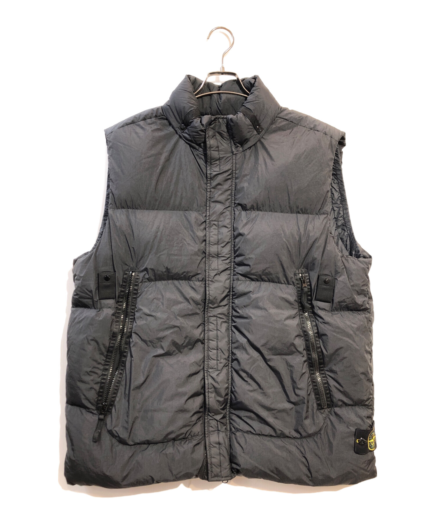 中古・古着通販】STONE ISLAND (ストーンアイランド) GARMENT DYED CRINKLE REPS NY DOWN VEST ブラック  サイズ:XXL｜ブランド・古着通販 トレファク公式【TREFAC FASHION】スマホサイト