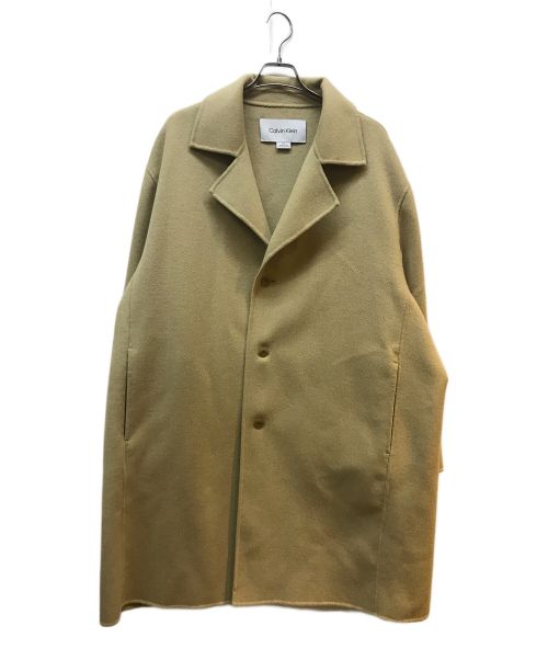 【中古・古着通販】Calvin Klein (カルバンクライン) チェスターコート ベージュ サイズ:L｜ブランド・古着通販  トレファク公式【TREFAC FASHION】スマホサイト