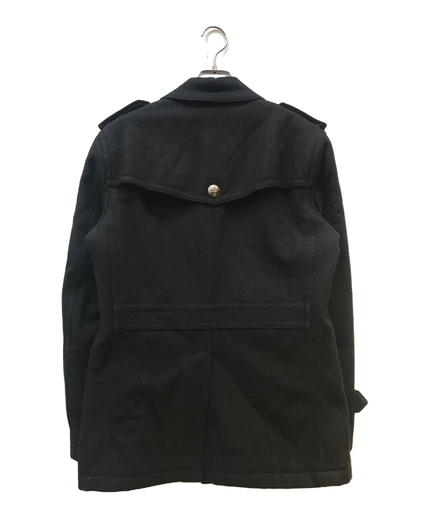 中古・古着通販】BURBERRY BLACK LABEL (バーバリーブラックレーベル) ナポレオンコート ブラック サイズ:L｜ブランド・古着通販  トレファク公式【TREFAC FASHION】スマホサイト