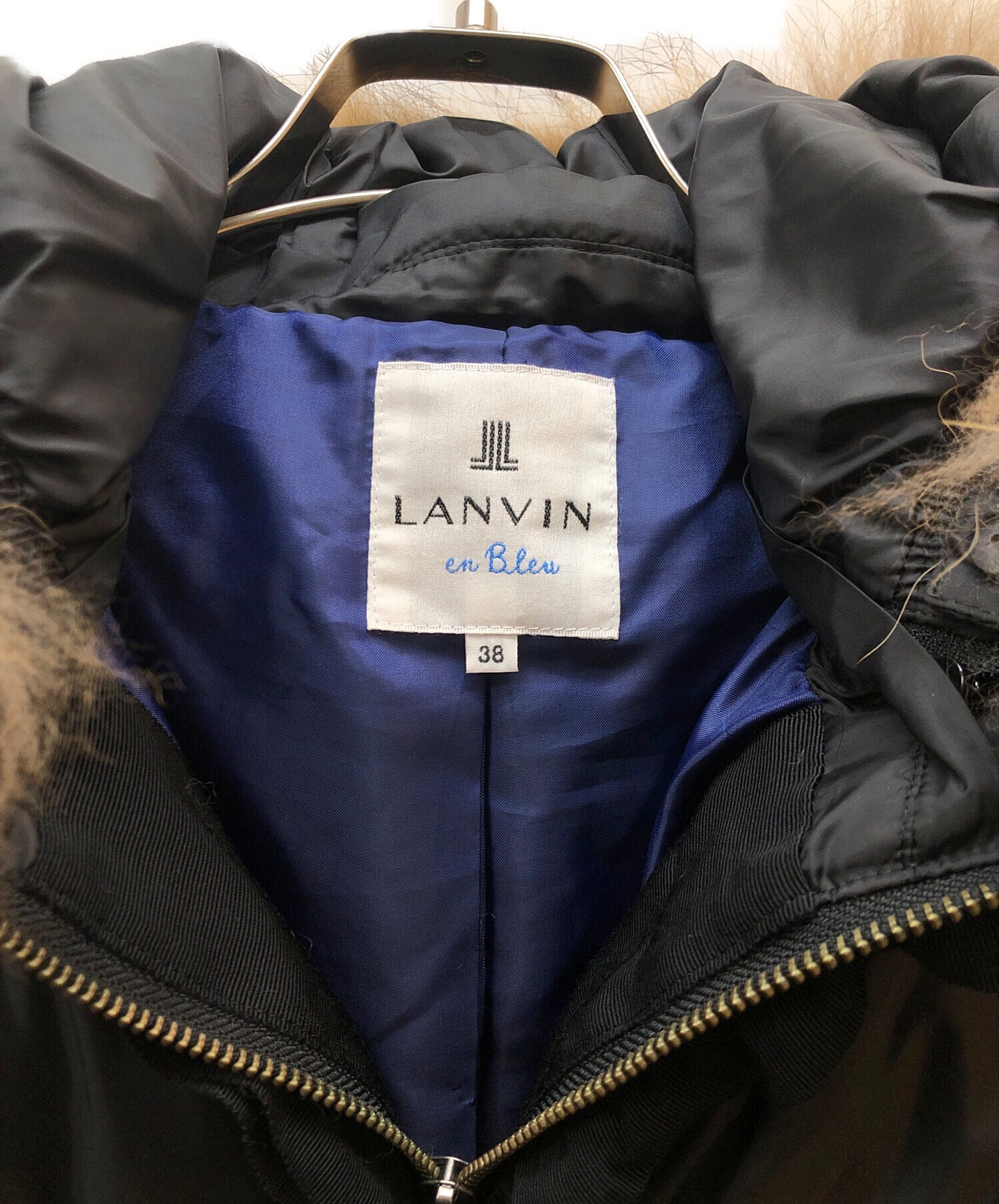 中古・古着通販】LANVIN en Bleu (ランバンオンブルー) ダウンコート ブラック サイズ:38｜ブランド・古着通販  トレファク公式【TREFAC FASHION】スマホサイト