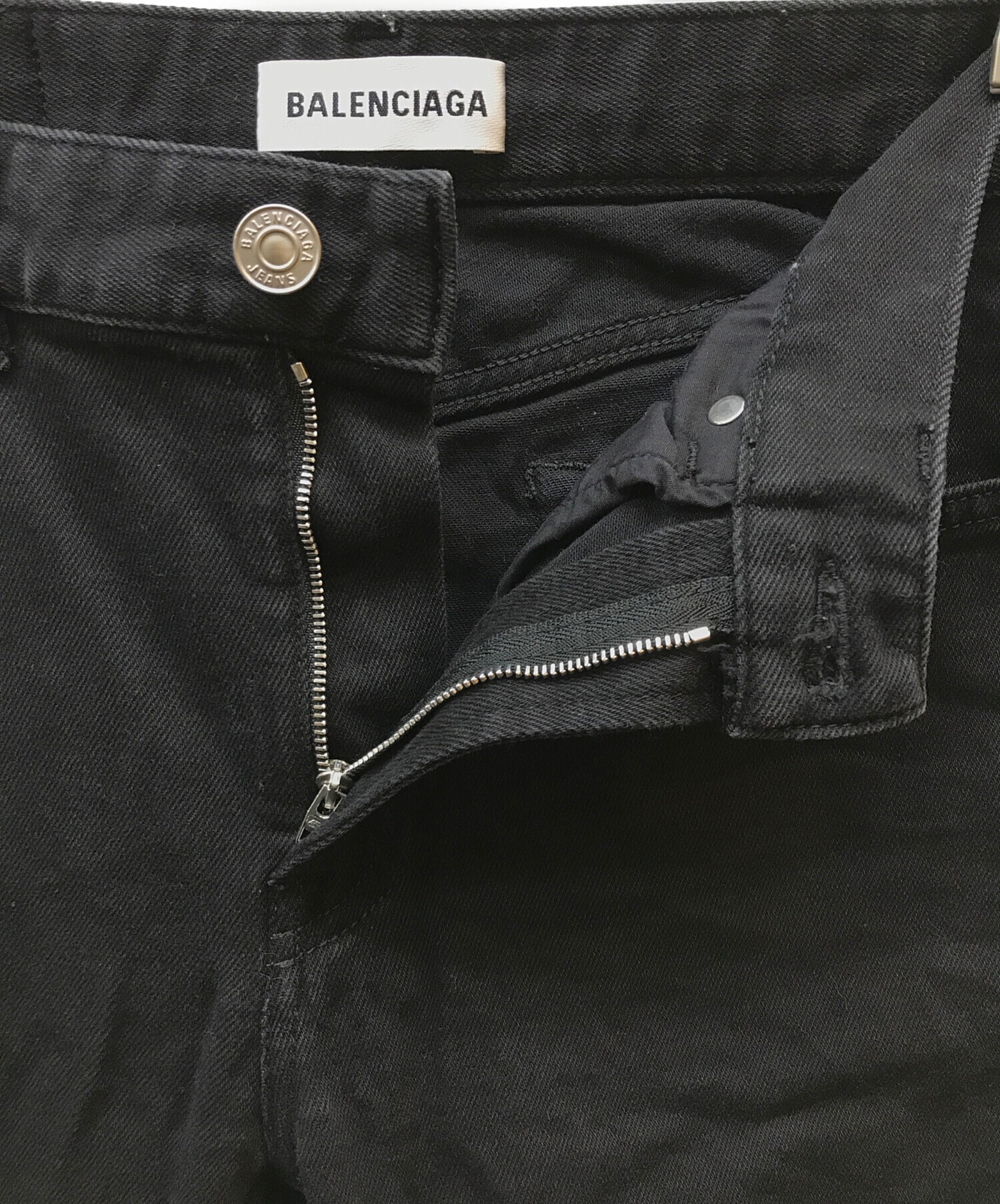 中古・古着通販】BALENCIAGA (バレンシアガ) ストレッチスキニーデニムパンツ ブラック サイズ:66㎝（W26）｜ブランド・古着通販  トレファク公式【TREFAC FASHION】スマホサイト