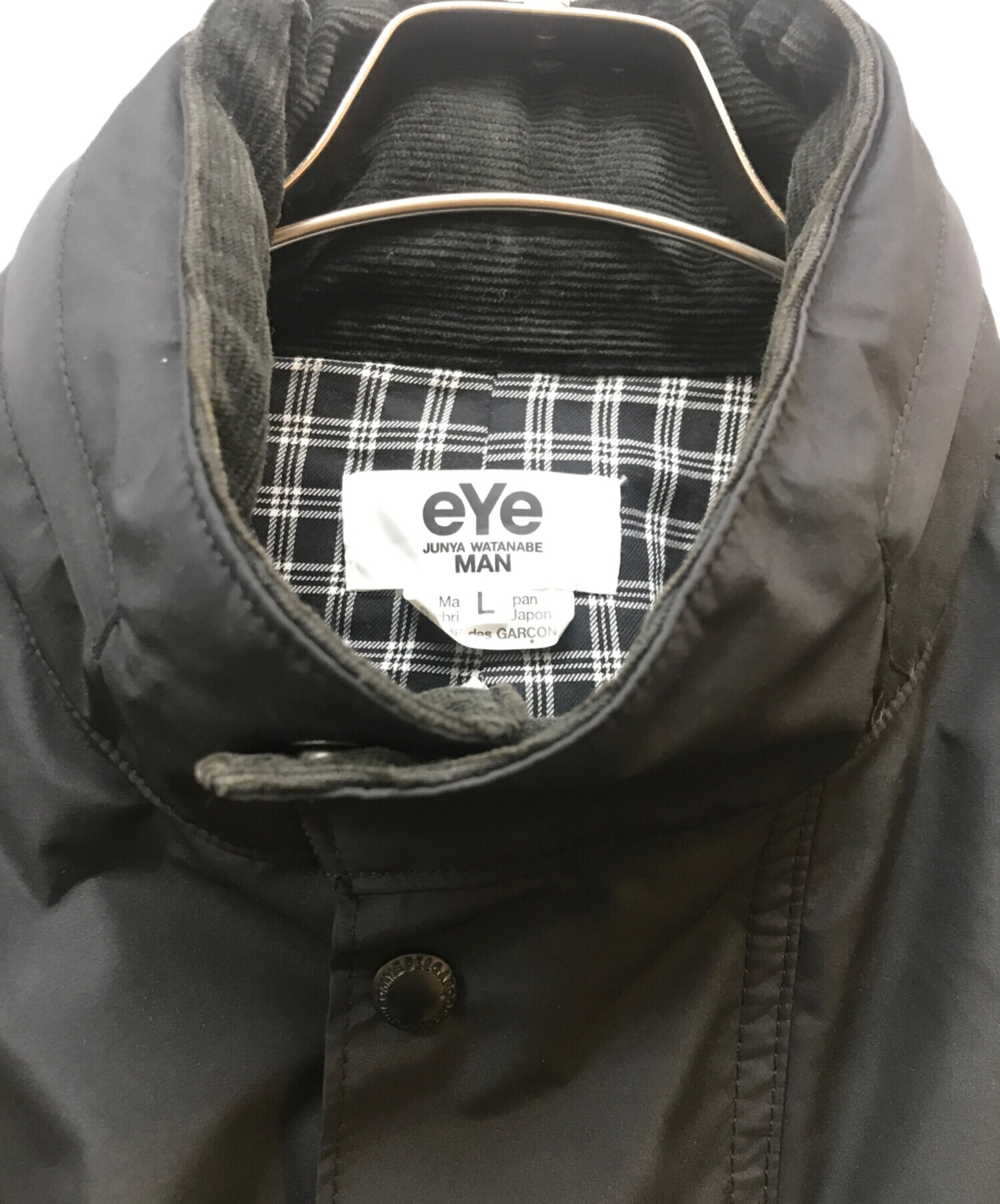 中古・古着通販】eYe COMME des GARCONS JUNYAWATANABE MAN (アイ コム デ ギャルソン ジュンヤ ワタナベ  マン) ゴアテックスハンティングジャケット ブラック サイズ:L｜ブランド・古着通販 トレファク公式【TREFAC FASHION】スマホサイト