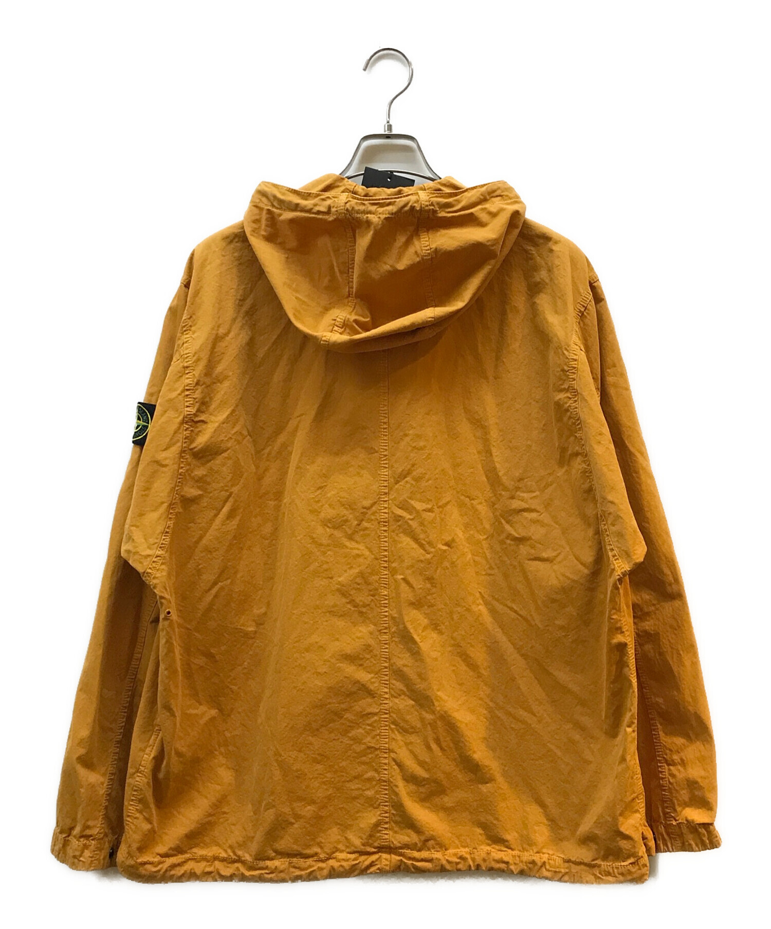 中古・古着通販】STONE ISLAND (ストーンアイランド) ガーメントダイ フーデッド アノラックパーカー オレンジ  サイズ:L｜ブランド・古着通販 トレファク公式【TREFAC FASHION】スマホサイト