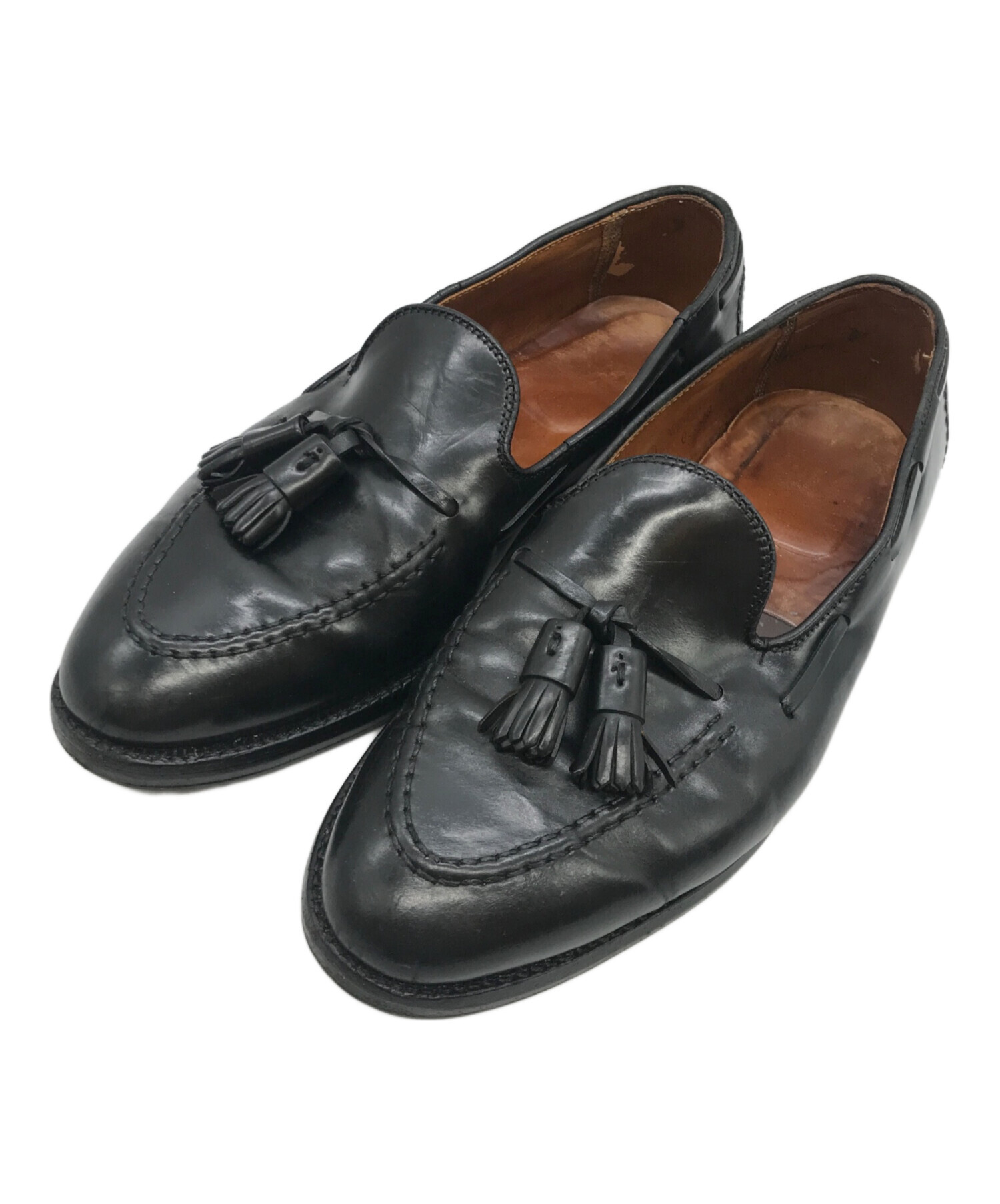 BROOKS BROTHERS (ブルックスブラザーズ) ALDEN (オールデン) コードバンタッセルローファー ブラック サイズ:7 1/2D