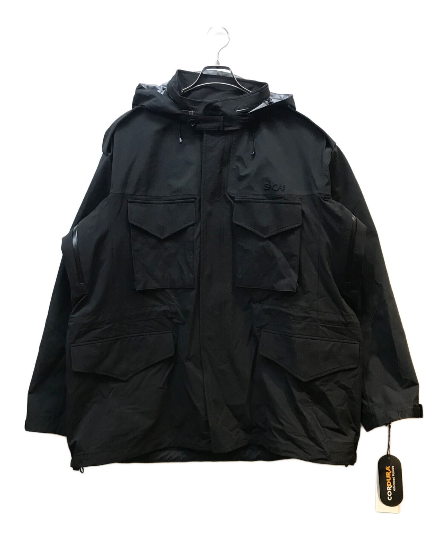 中古・古着通販】sacai (サカイ) Nylon Stretch Water-Repellent Blouson ブラック サイズ:3｜ブランド・古着通販  トレファク公式【TREFAC FASHION】スマホサイト