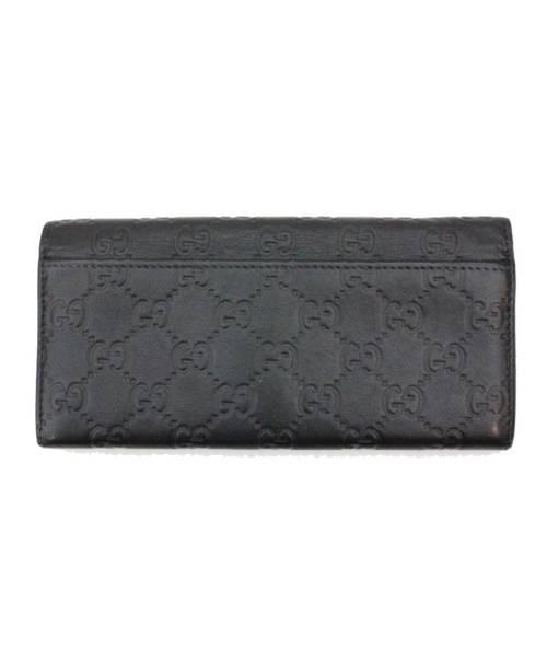 GUCCI (グッチ) 2つ折り財布 ブラック グッチシマ 233154 2149