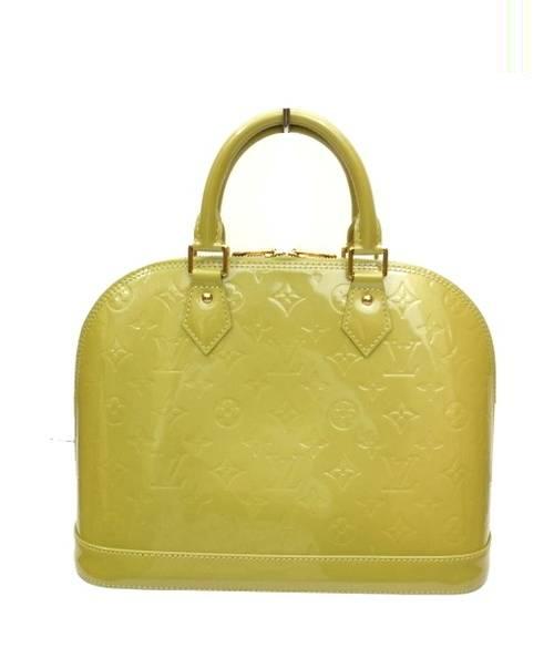 LOUIS VUITTON (ルイヴィトン) アルマMM イエロー サイズ:MM ヴェルニ M91610 FL4029 アルマMM