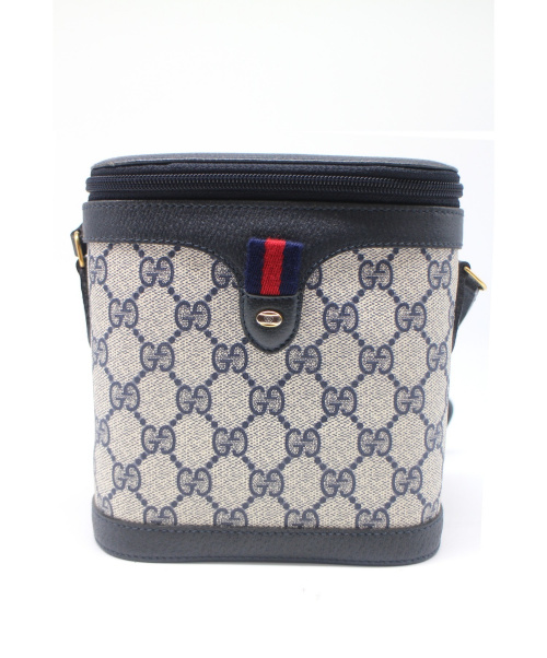 【中古・古着通販】GUCCI (グッチ) ショルダーバッグ ネイビー