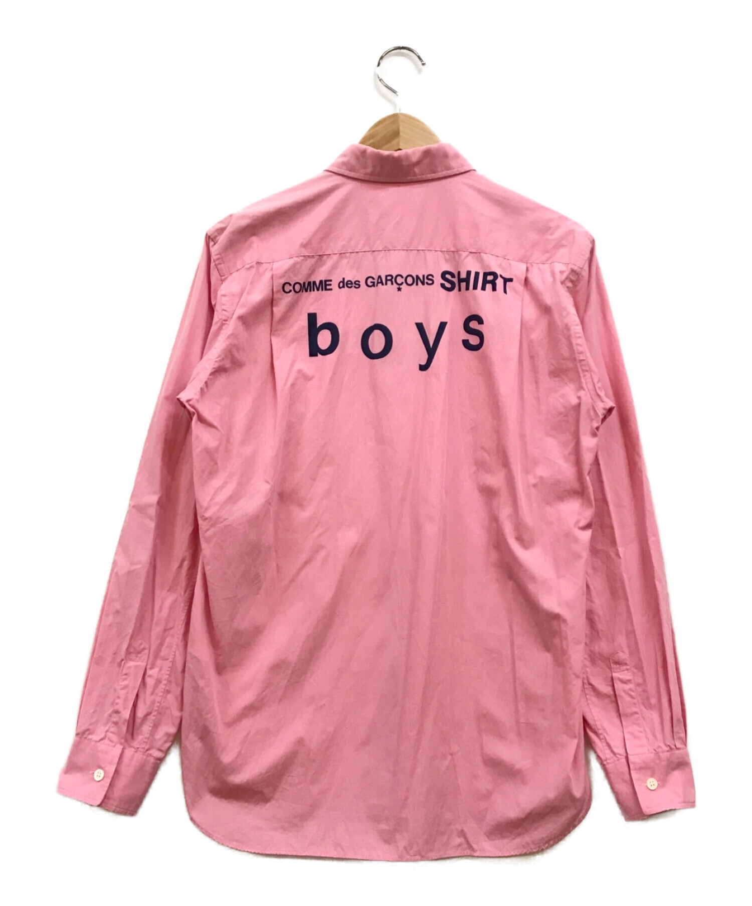 コムデギャルソン boy バックプリント シャツ pink sizeM - シャツ