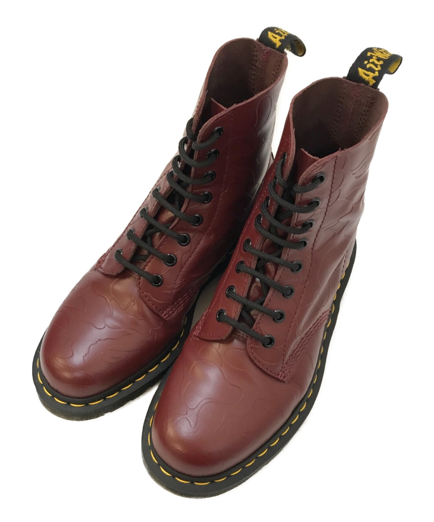 Dr.Martens × A BATHING APE (ドクターマーチン×アベイシングエイプ) 1460 PASKAL BAPE レッド サイズ:UK7