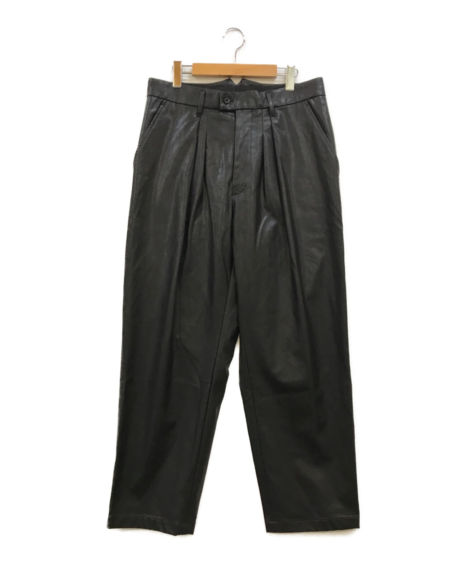 stein WIDE TAPERED TROUSERS ブラック 黒色ちょこみんとのアイテム