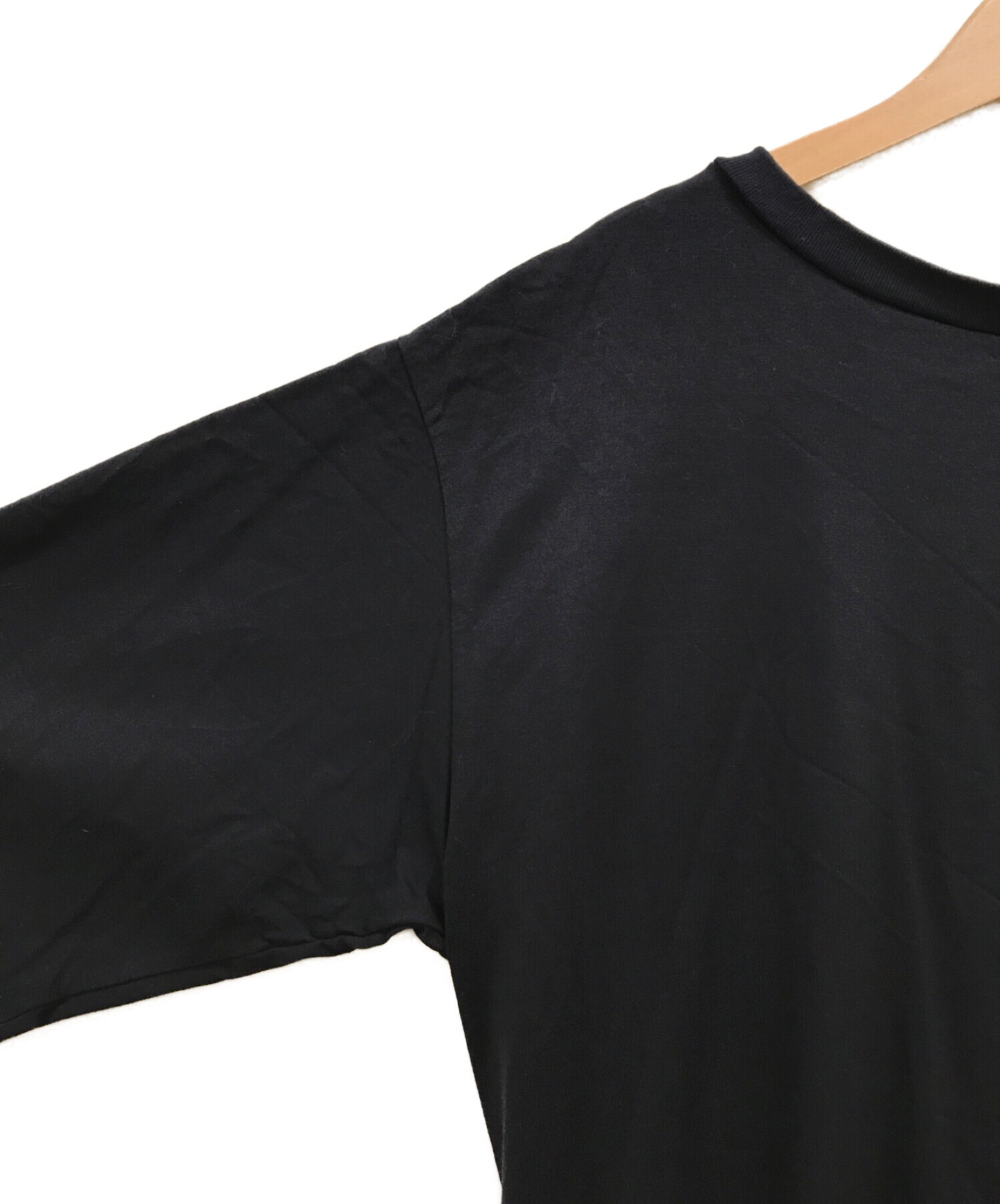 Munich (ミューニック) Tシャツ×デシンプリーツスカート異素材切替えワンピース ネイビー サイズ:S
