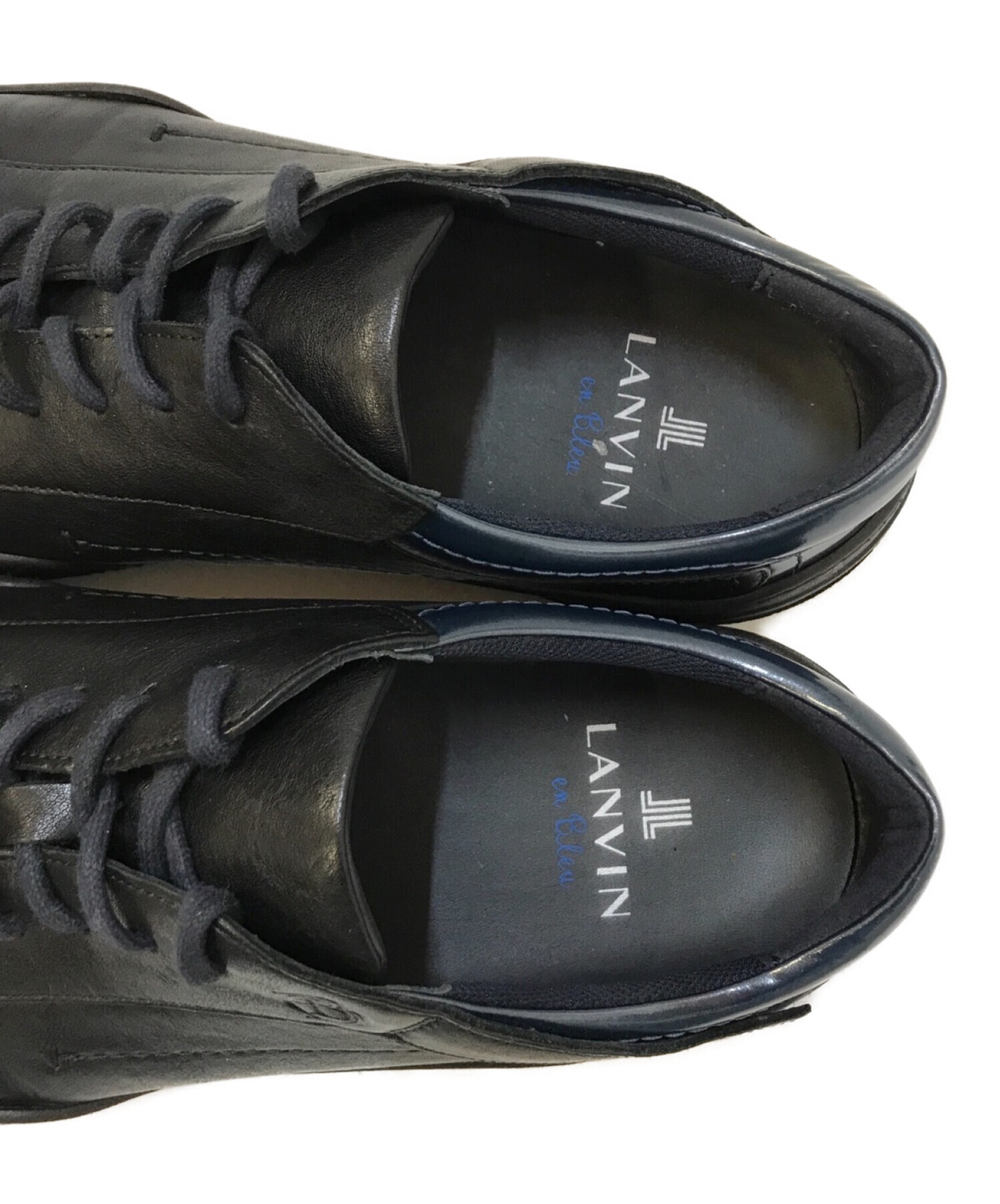 LANVIN en Bleu (ランバンオンブルー) レザースニーカー ブラック サイズ:26