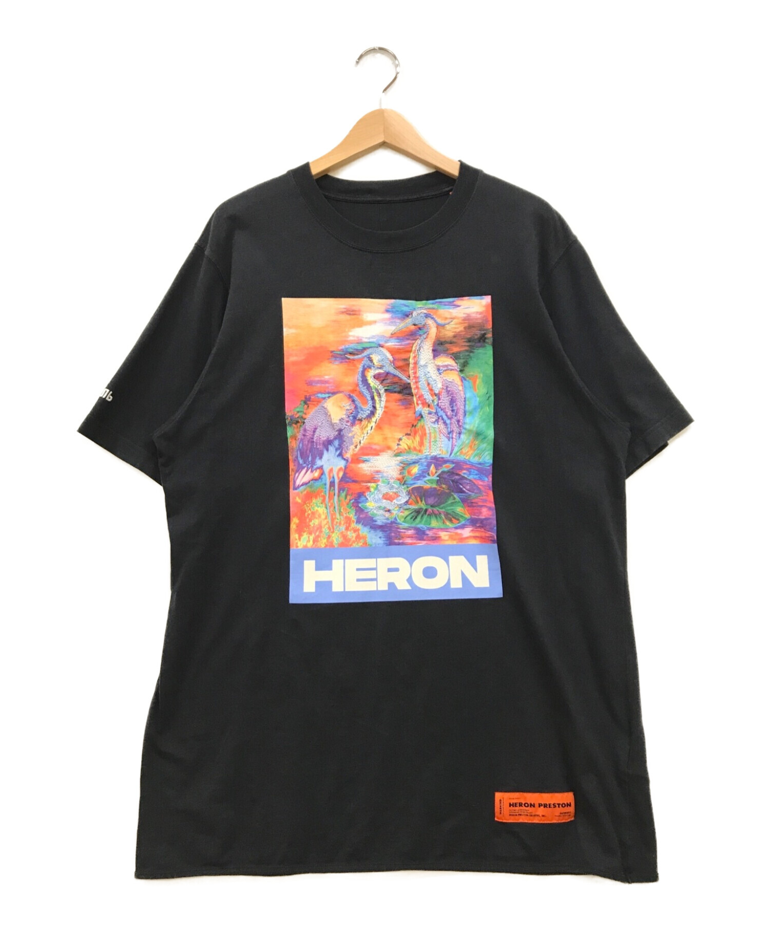 中古・古着通販】HERON PRESTON (ヘロンプレストン) 刺繍プリントT