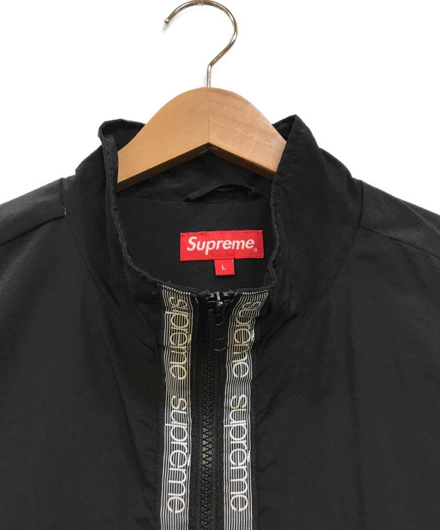 未使用品】Supreme 18SS Taping Track Jacket 黒 - ナイロンジャケット