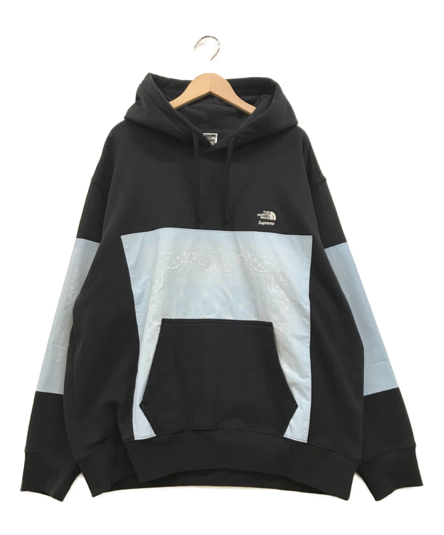 SUPREME×THE NORTH FACE (シュプリーム × ザノースフェイス) Bandana Hooded Sweatshirt ブラック  サイズ:XXL