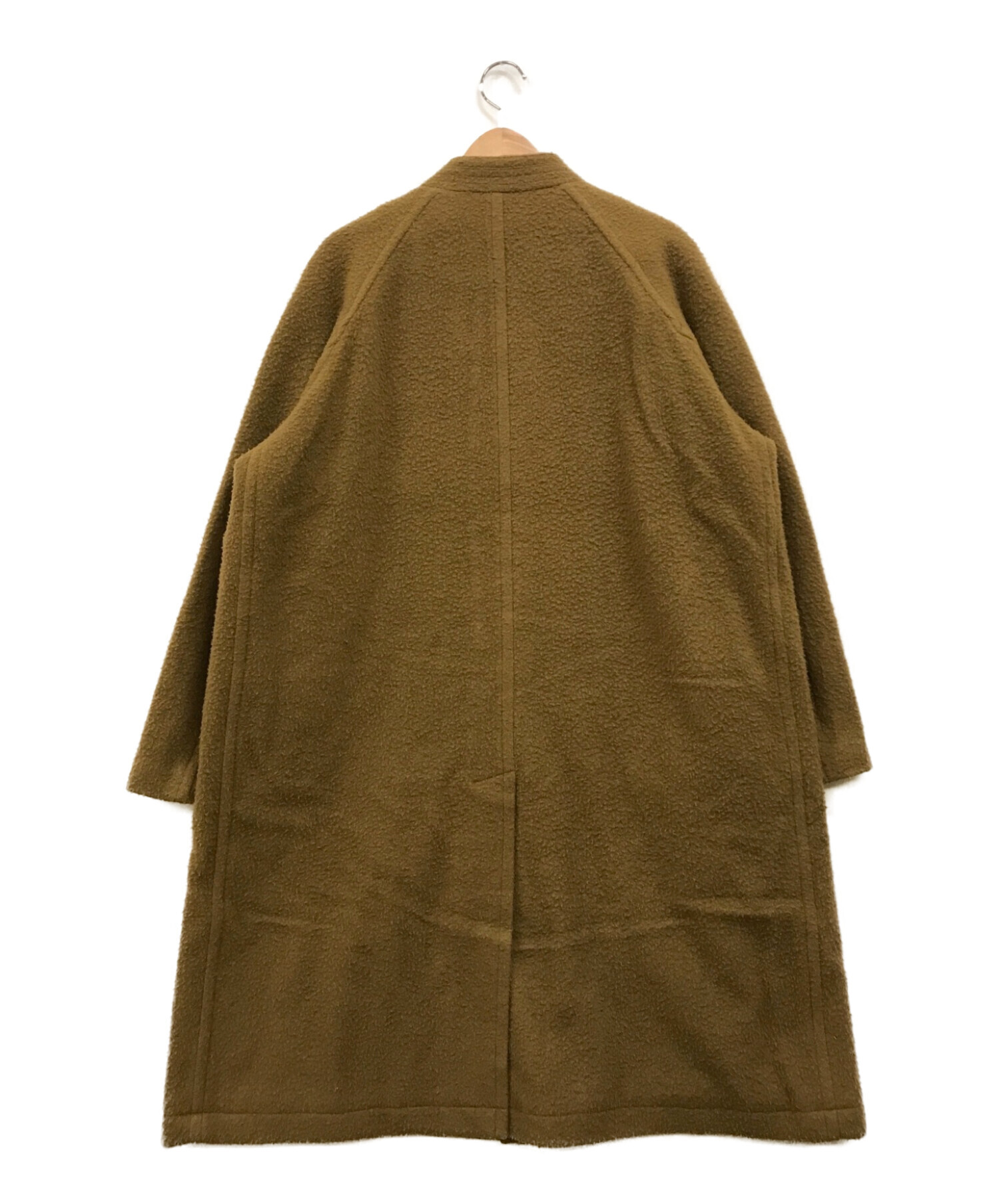 中古・古着通販】UNFIL (アンフィル) NAPPED WOOL-MELTON BAND COLLAR COAT ブラウン  サイズ:4｜ブランド・古着通販 トレファク公式【TREFAC FASHION】スマホサイト