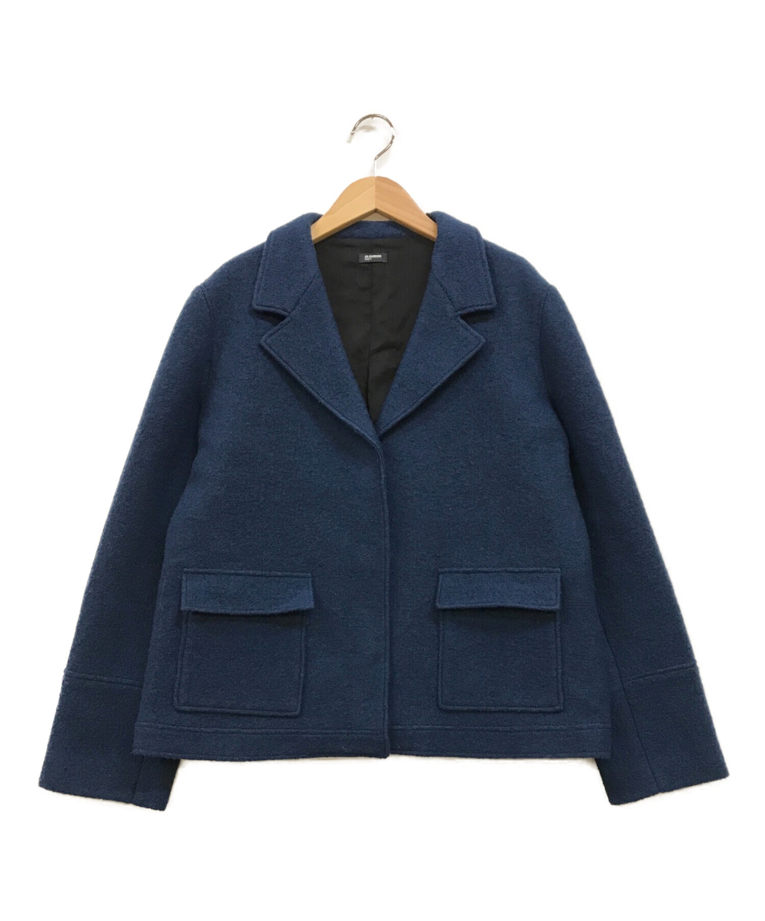 JIL SANDER NAVY (ジルサンダー ネイビー) ウールジャケット ブルー サイズ:42