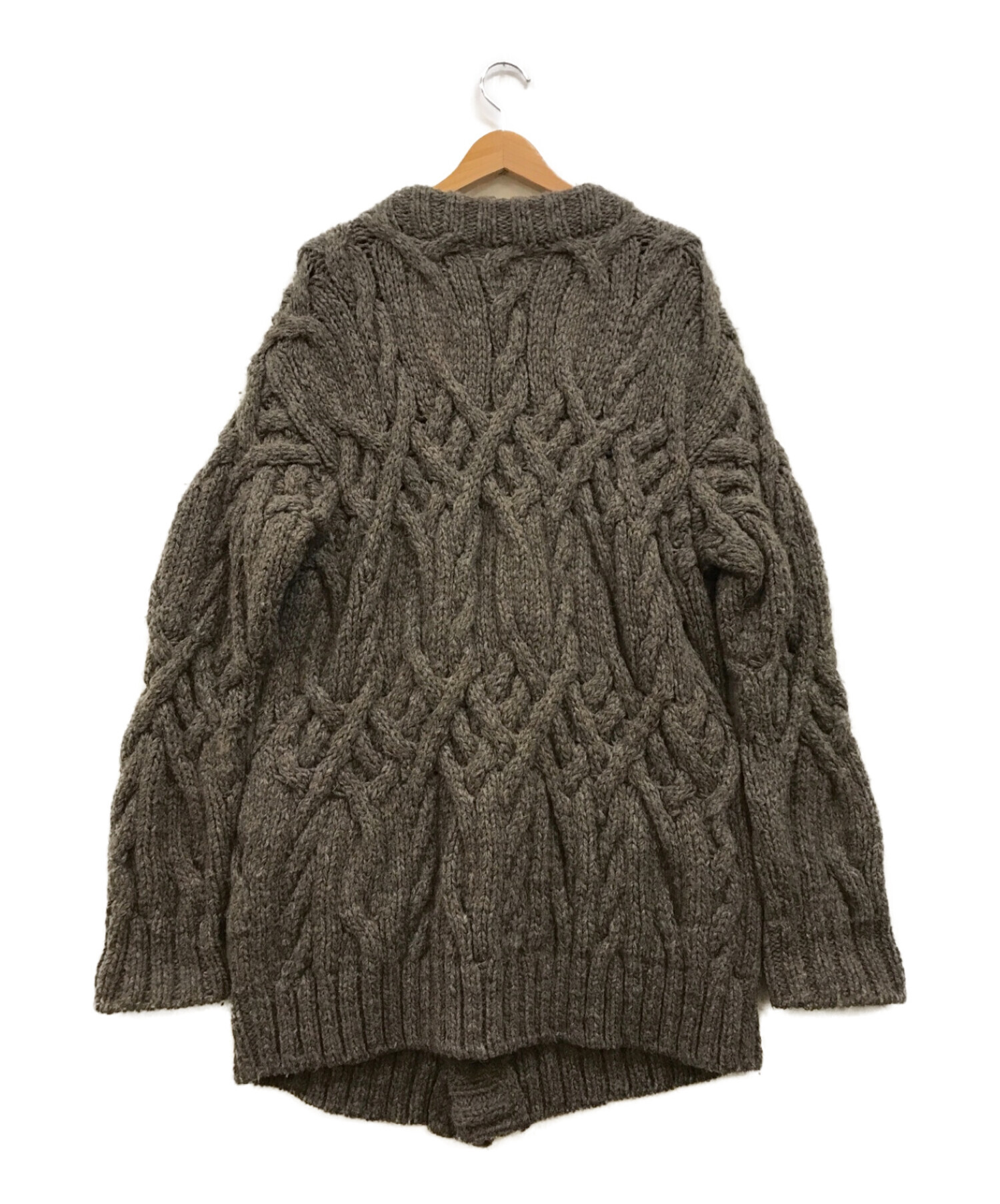 中古・古着通販】bukht (ブフト) ALAN KNIT GOWN ブラウン サイズ:S