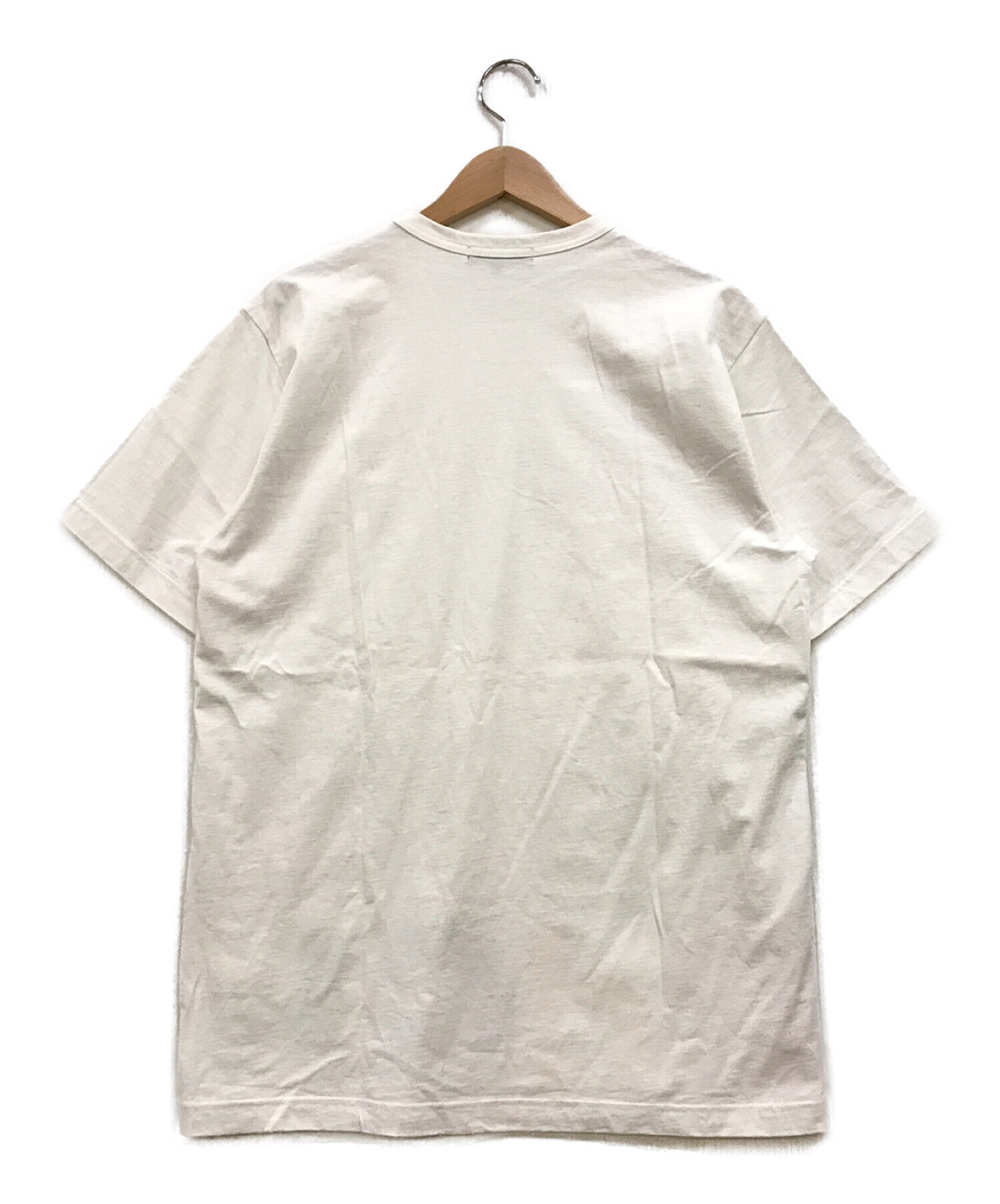 COMME des GARCONS HOMME (コムデギャルソン オム) ロゴポケットTシャツ ホワイト サイズ:L