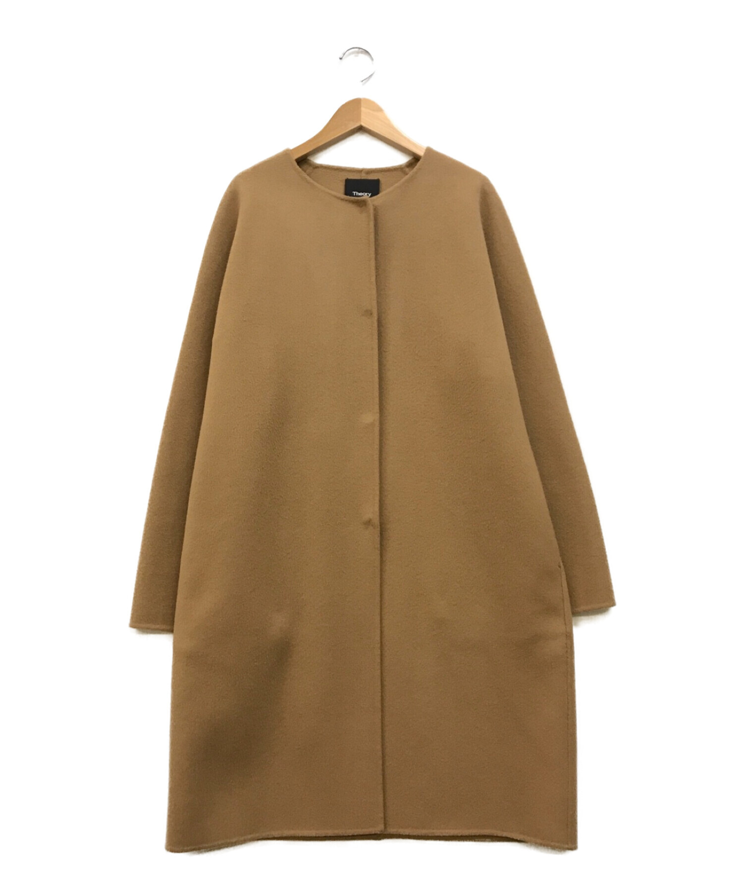 theory (セオリー) NEW DIVIDE LUXE ROUNDED COAT DF ベージュ サイズ:S
