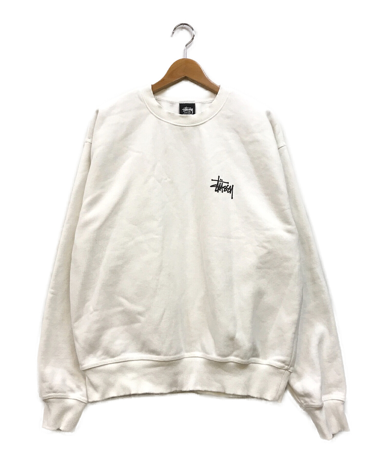 stussy (ステューシー) プリントスウェット ホワイト サイズ:M