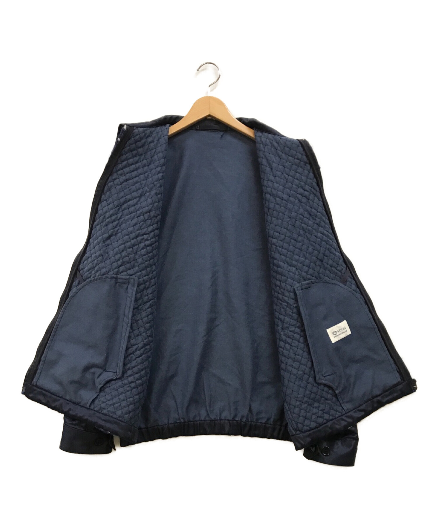 KUON (クオン) TANGLED YARN BLOUSON ネイビー サイズ:L