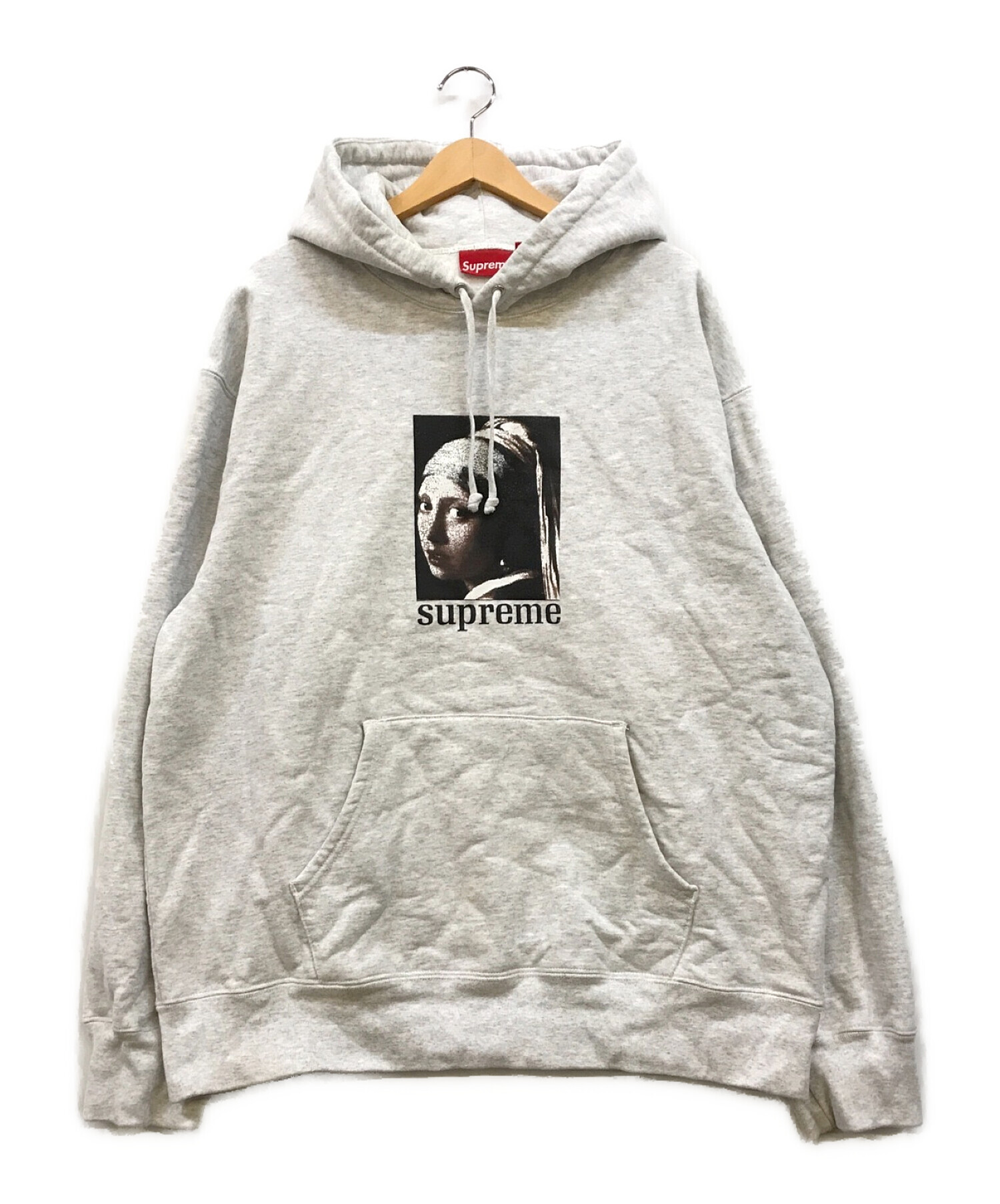 トップスsupreme pearl hooded sweatshirt XL gray