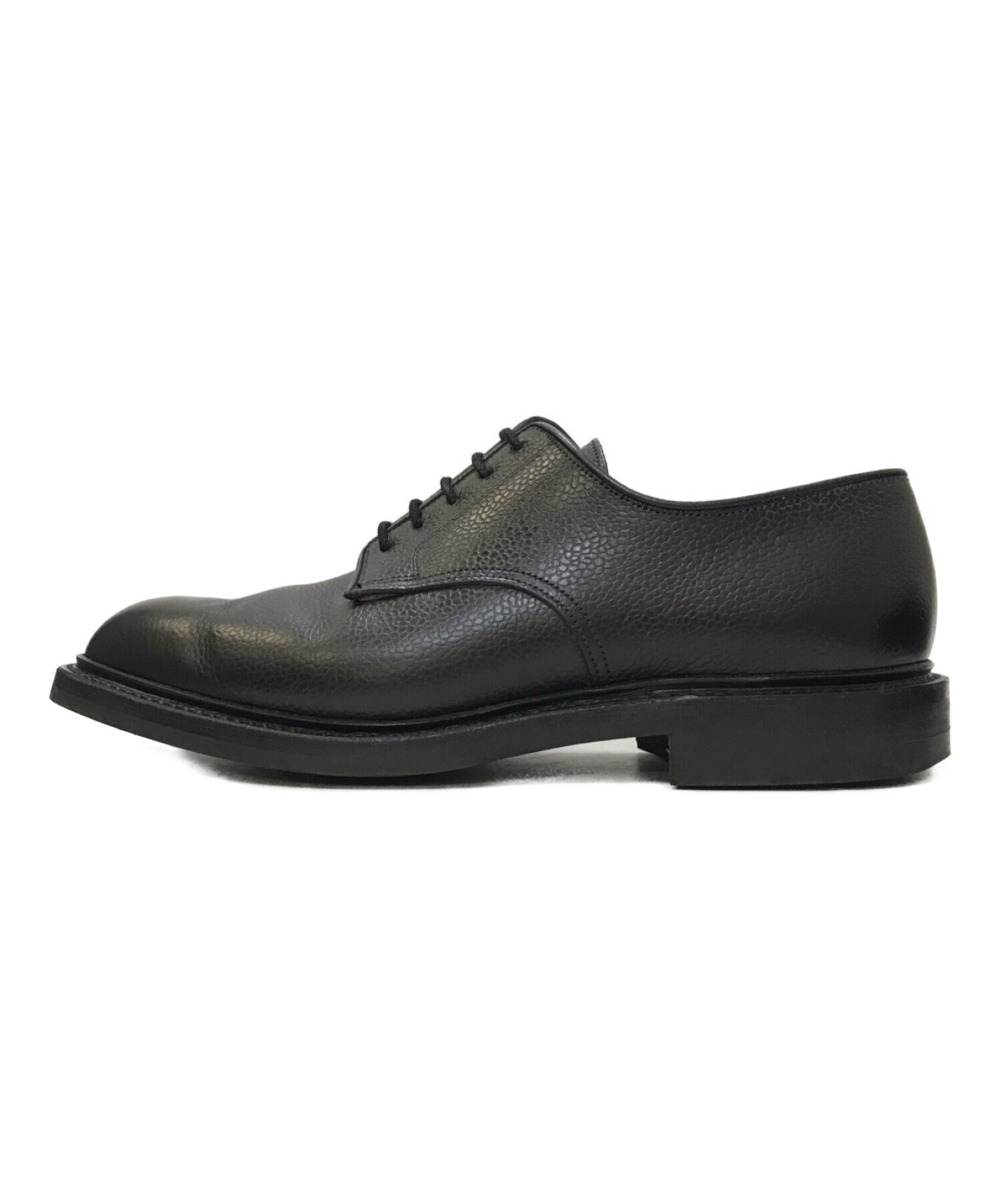 Crockett & Jones (クロケット＆ジョーンズ) GRASMERE プレーントゥシューズ ブラック サイズ:7 1/2E