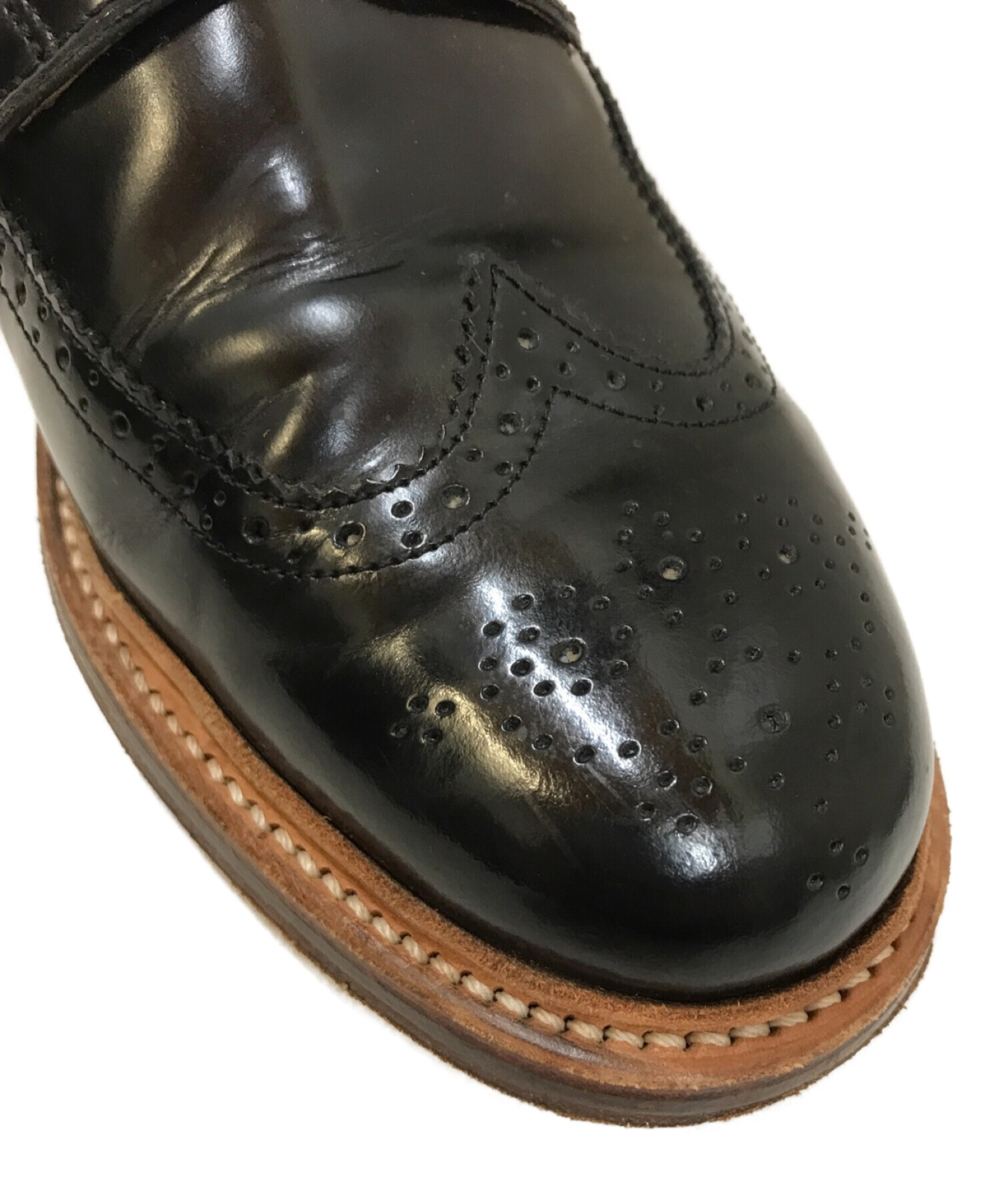 GRENSON (グレンソン) SID ウイングチップシューズ ブラック サイズ:6