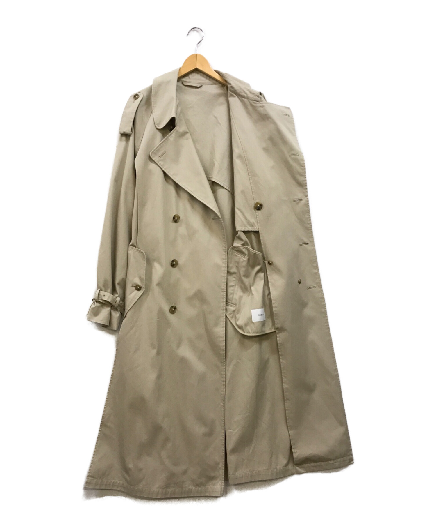 stein 彫っ LAY OVERSIZED TRENCH COAT・BEIGE M