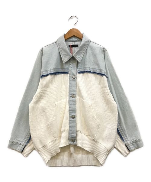 【中古・古着通販】DIESEL (ディーゼル) ニットドッキングデニム