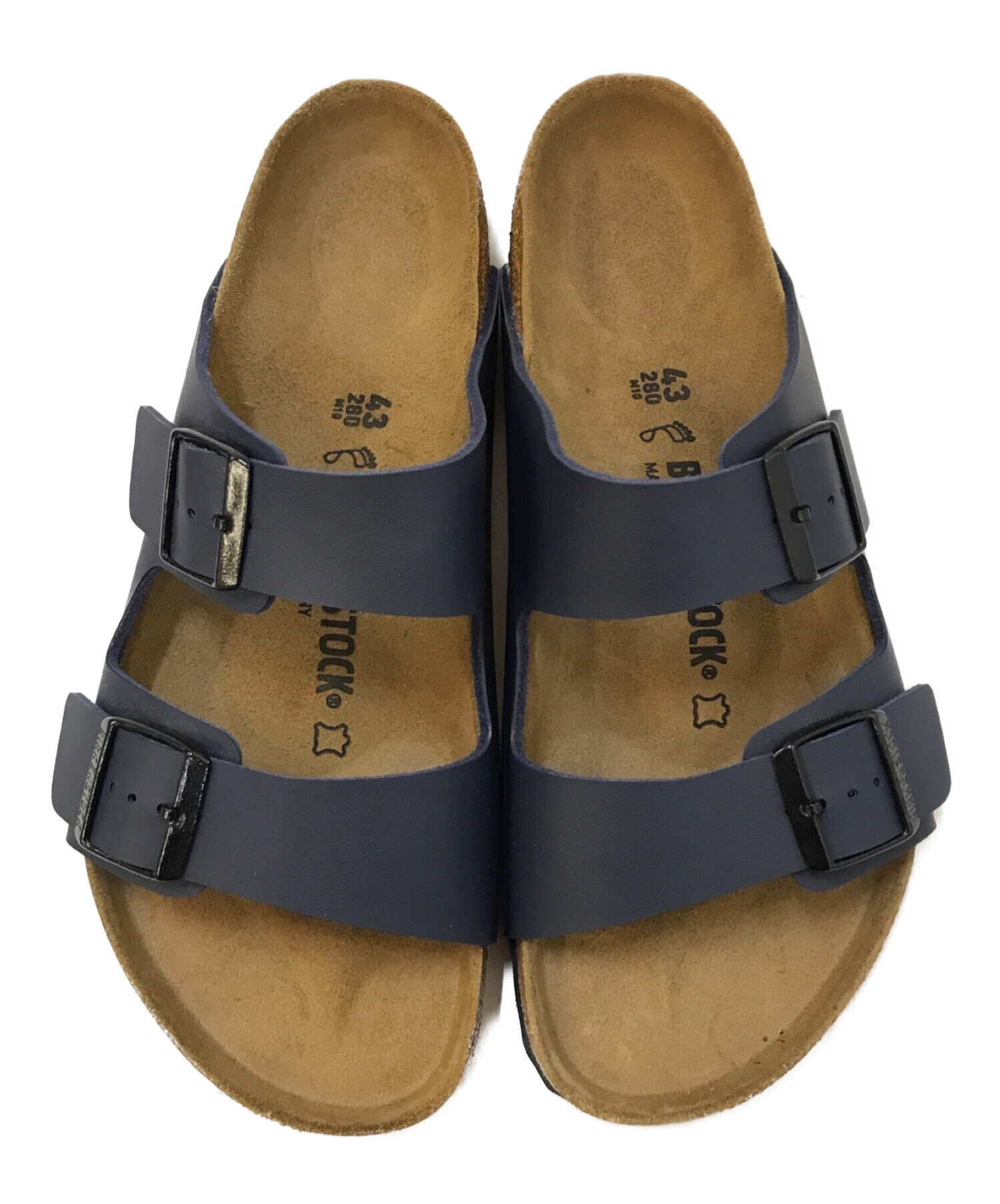 BIRKENSTOCK (ビルケンシュトック) ARIZONA サンダル ネイビー×ブラウン サイズ:28cm