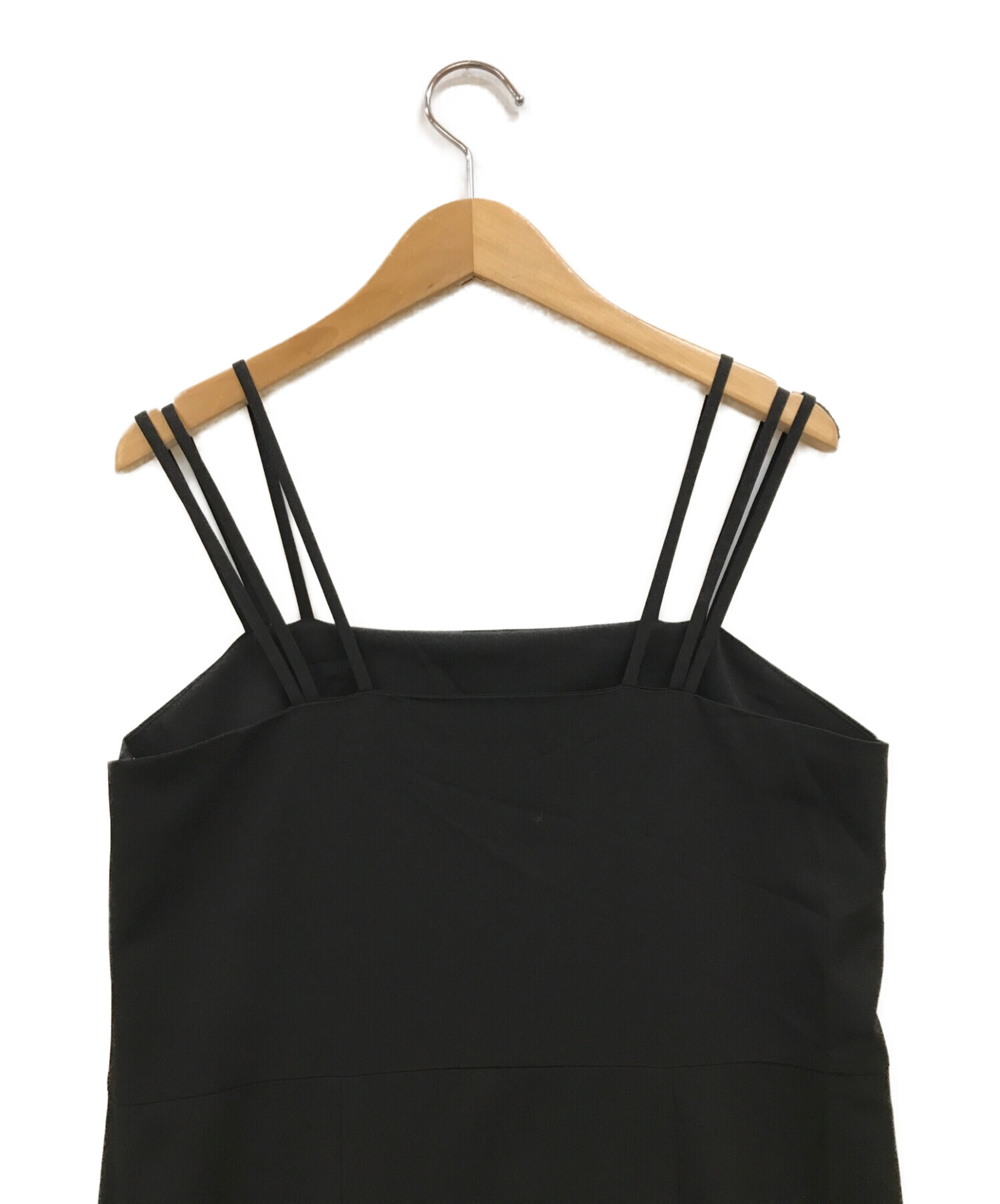 erme (エルメ) Double strap cami one-piece ブラック サイズ:M