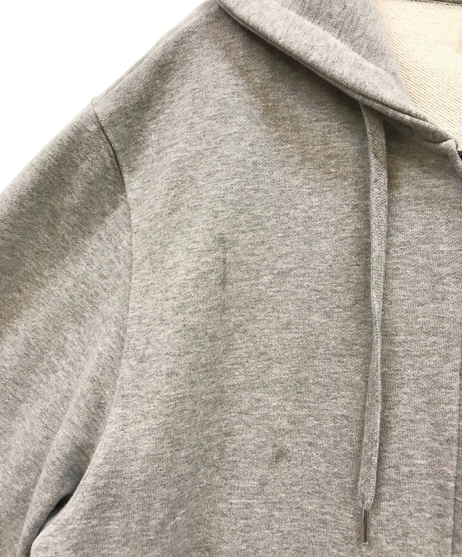 中古・古着通販】wooalong (ウアロン) Signature Hood Zip-up グレー