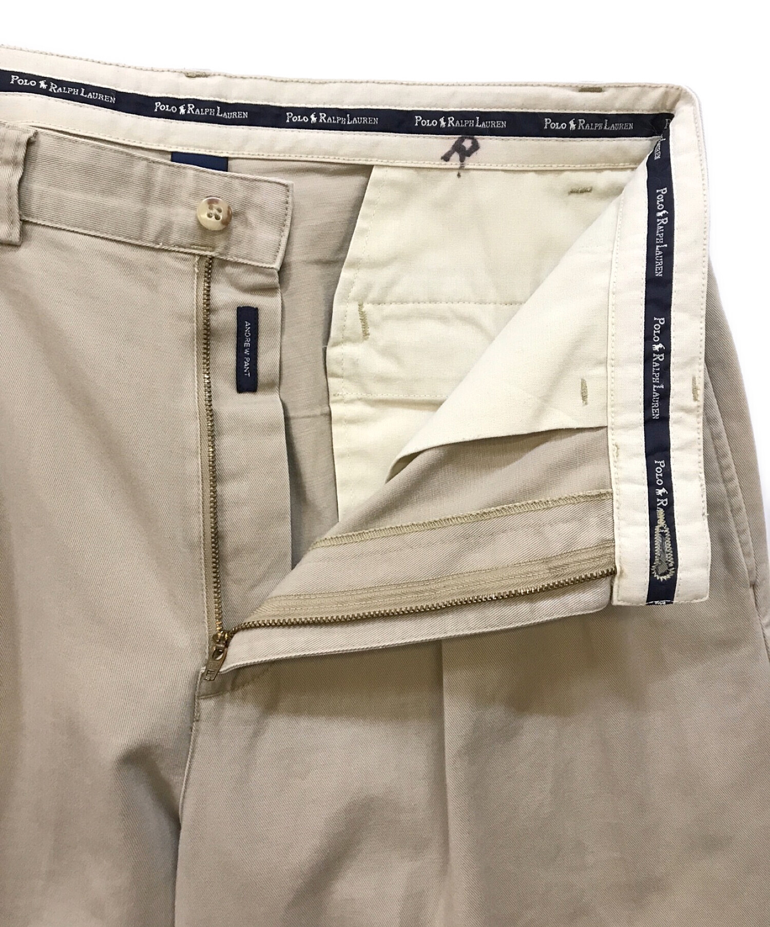 割引購入 【RalphLauren】極太90's ANDREW チノパンA852 PANT チノパン